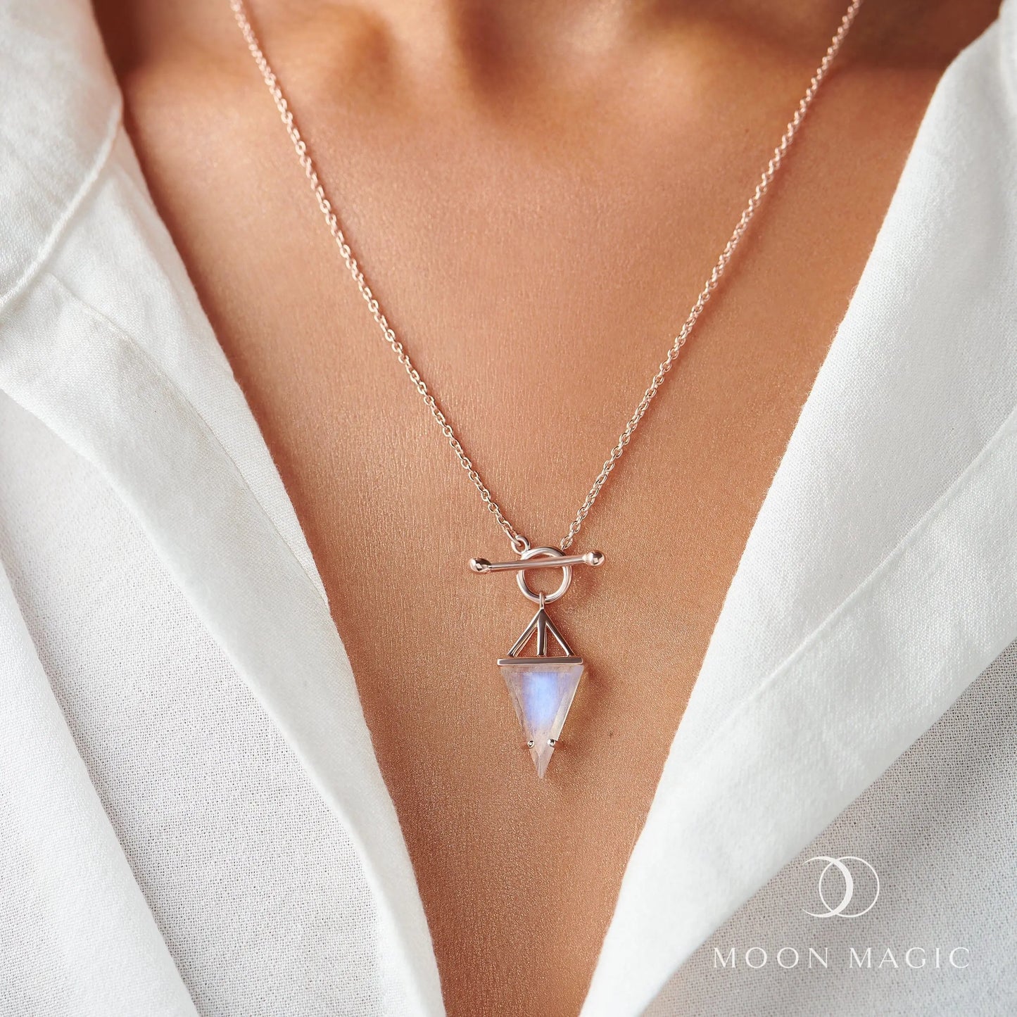 Moonstone Necklace - Heroine T Lock Moon Magic