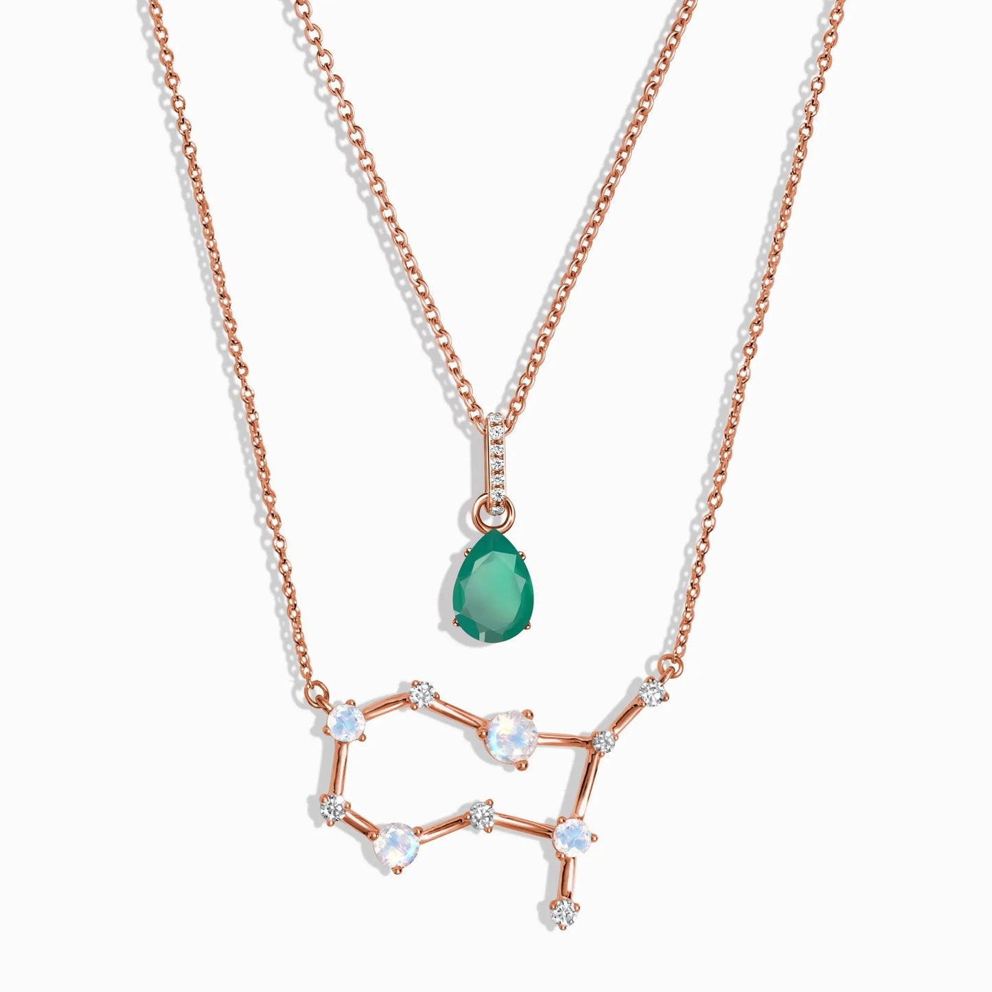 Gemini Zodiac Constellation & Green Onyx Sway Moon Magic