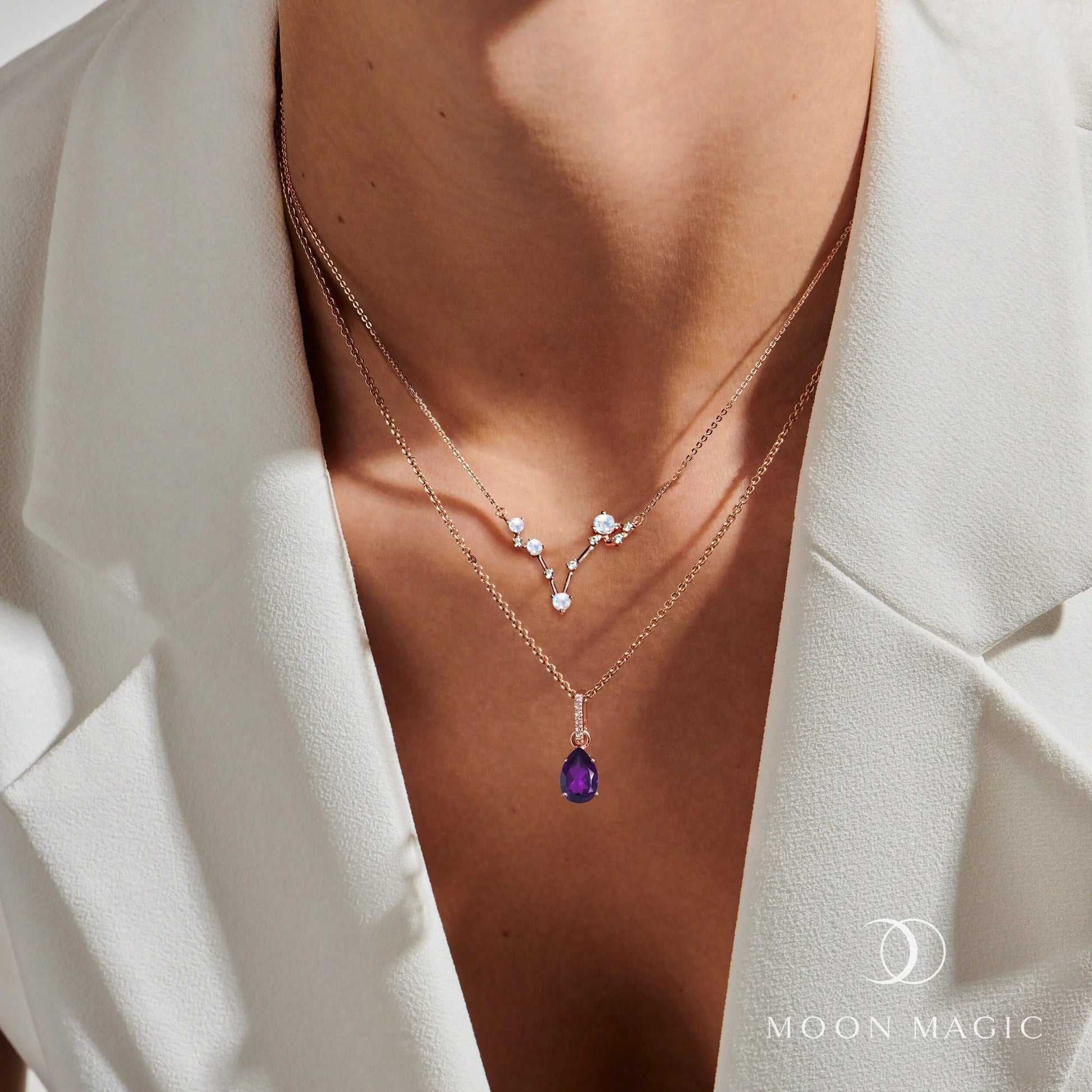 Pisces Zodiac Constellation & Amethyst Sway Moon Magic