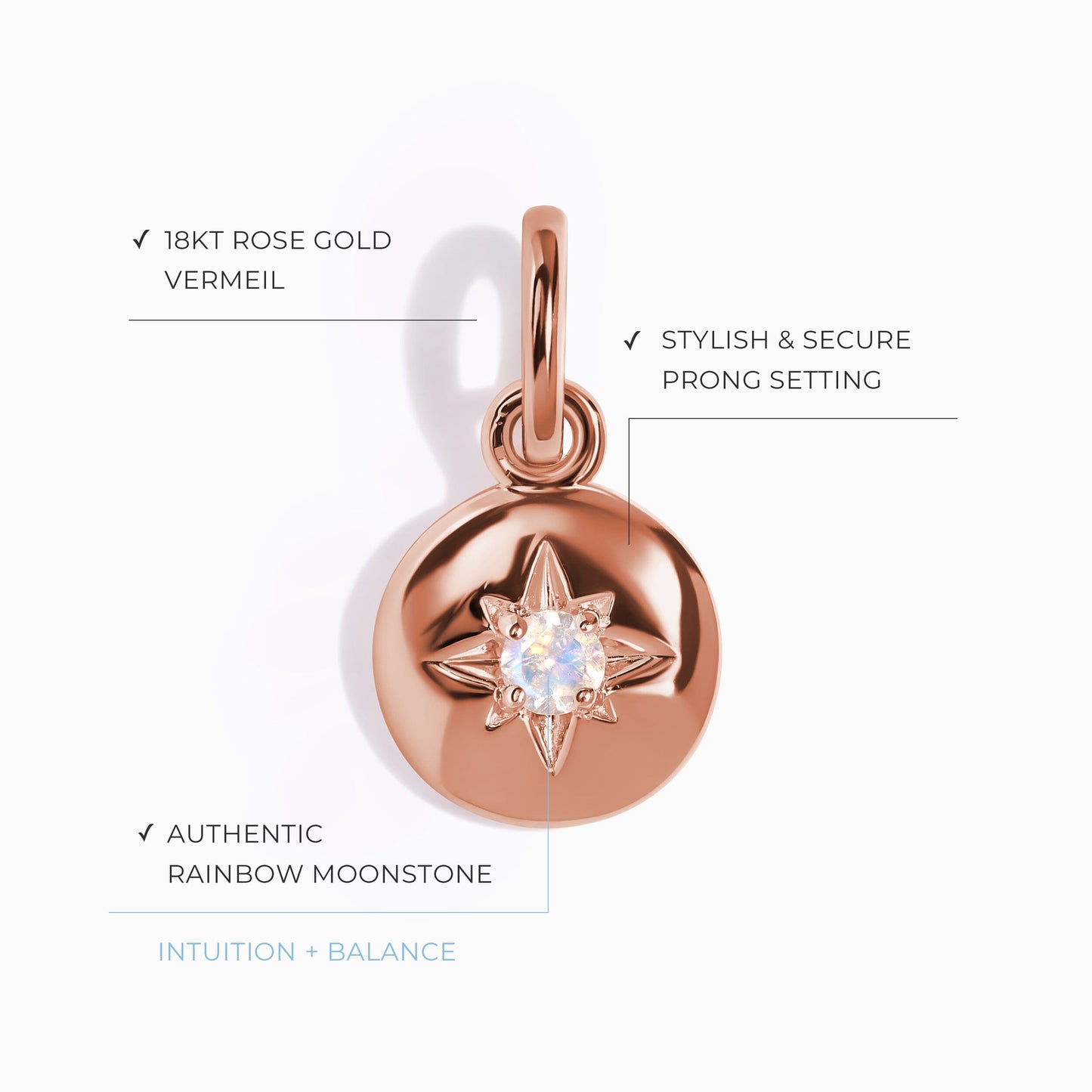 Moonstone Pendant - North Star Moon Magic