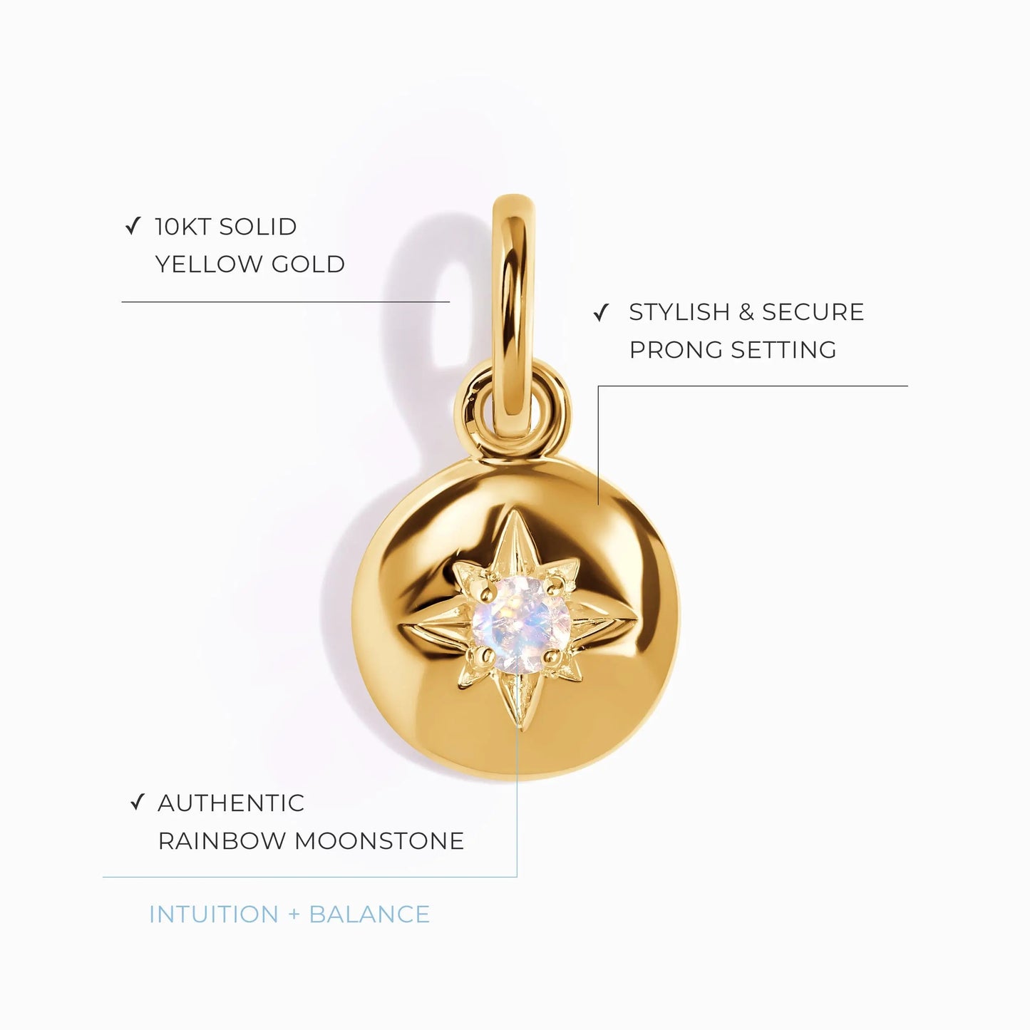 Moonstone Pendant - North Star Moon Magic