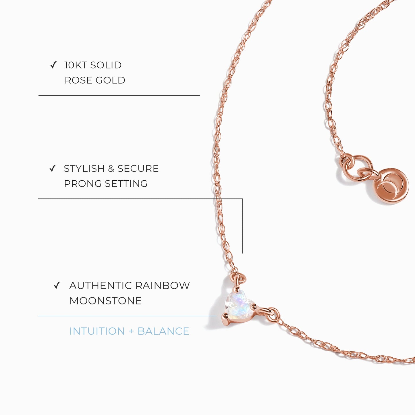 Kids Moonstone Necklace - Love Moon Magic