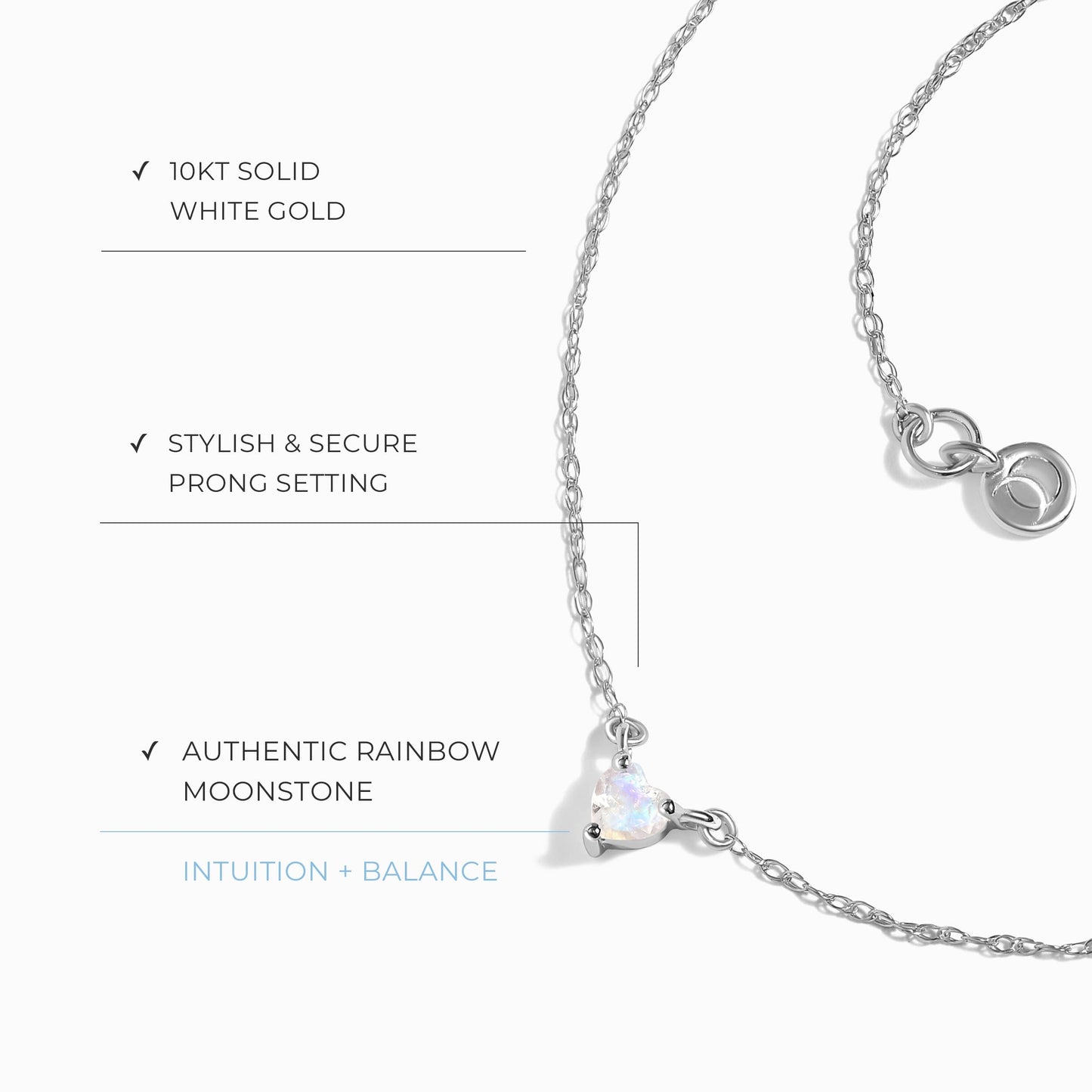 Kids Moonstone Necklace - Love Moon Magic