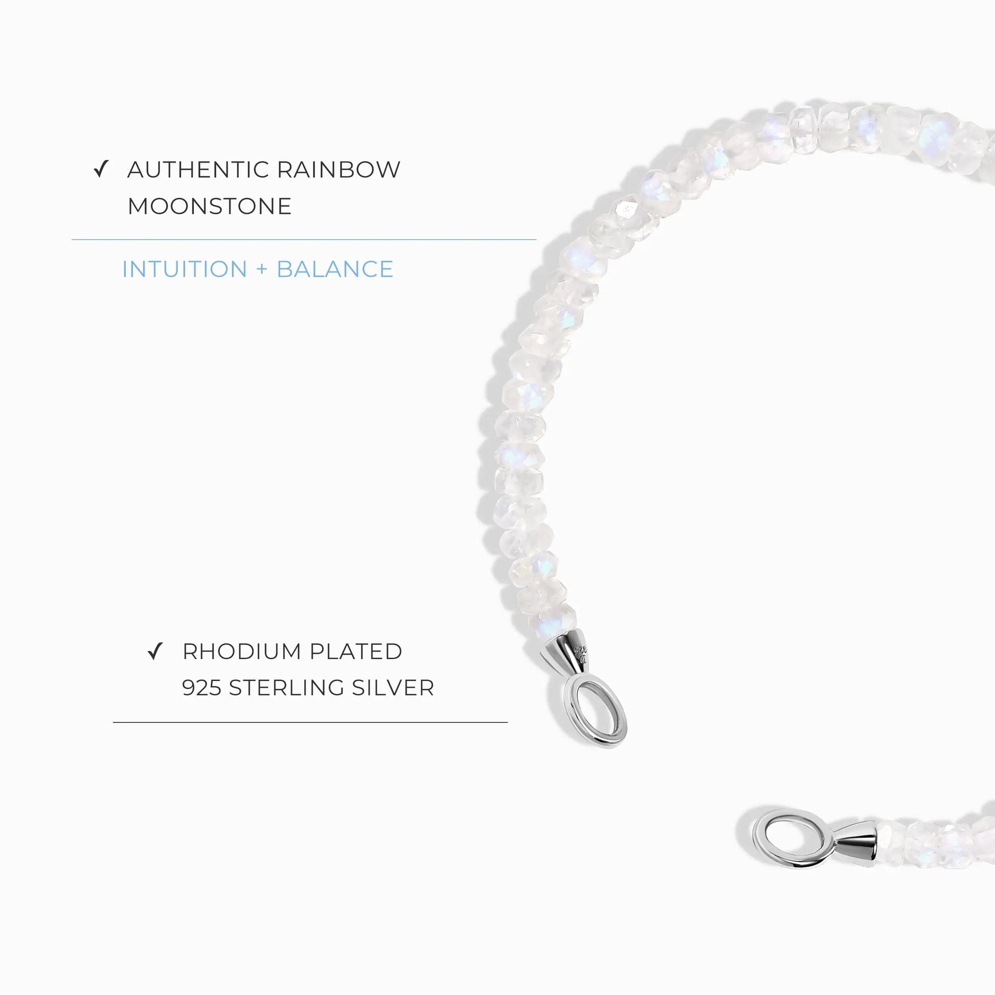 Moonstone Beads Bracelet - Ready To Lock Moon Magic