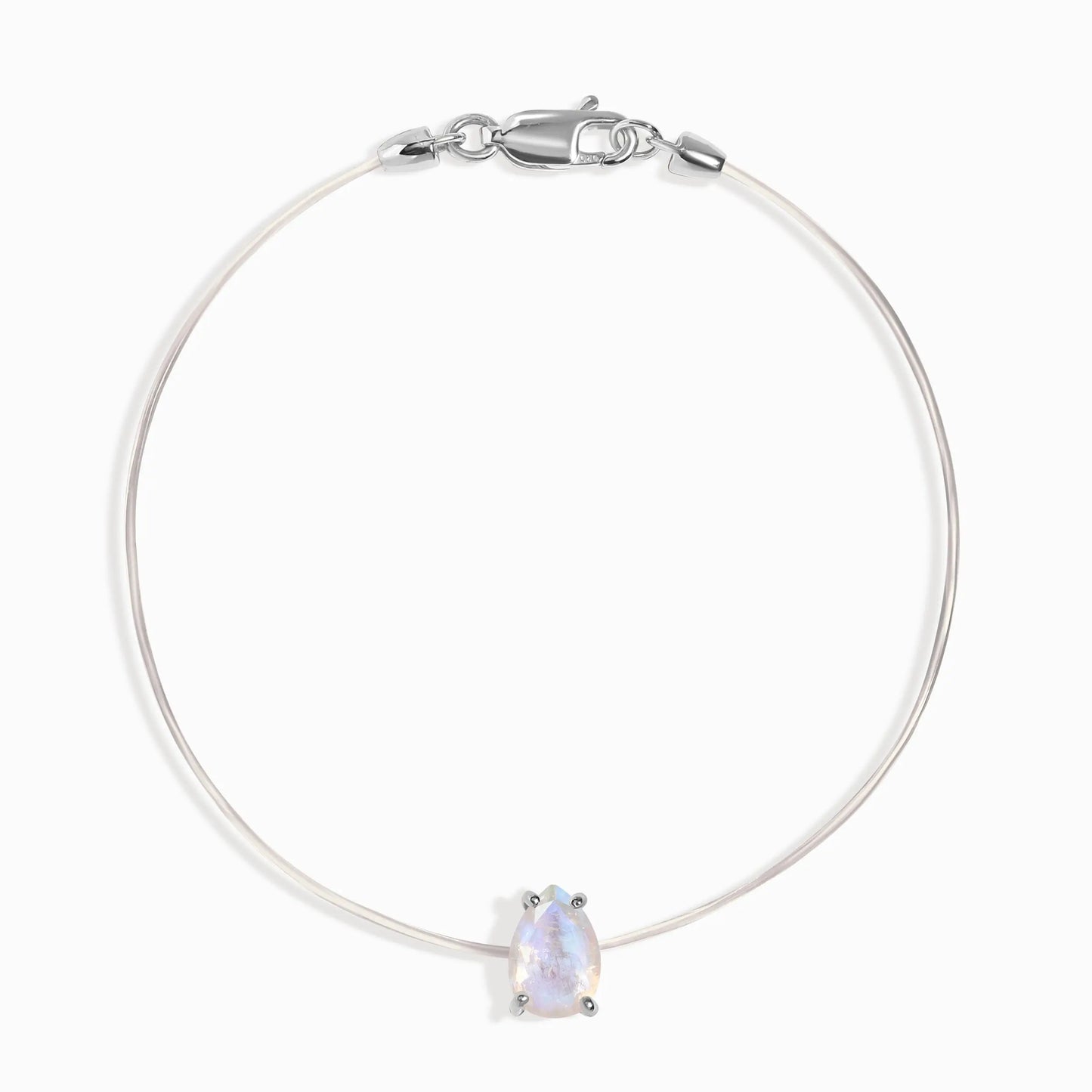 Moonstone Bracelet Floating Sway - June Birthstone Moon Magic