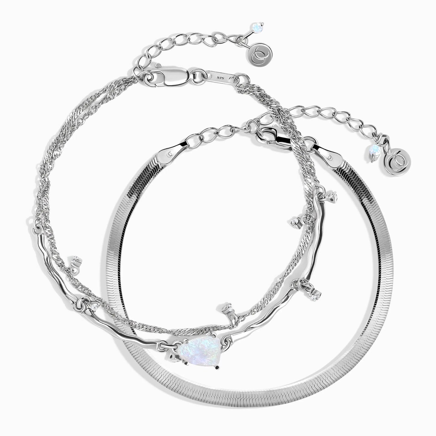 Moonstone Bracelet Stack - Flow Moon Magic
