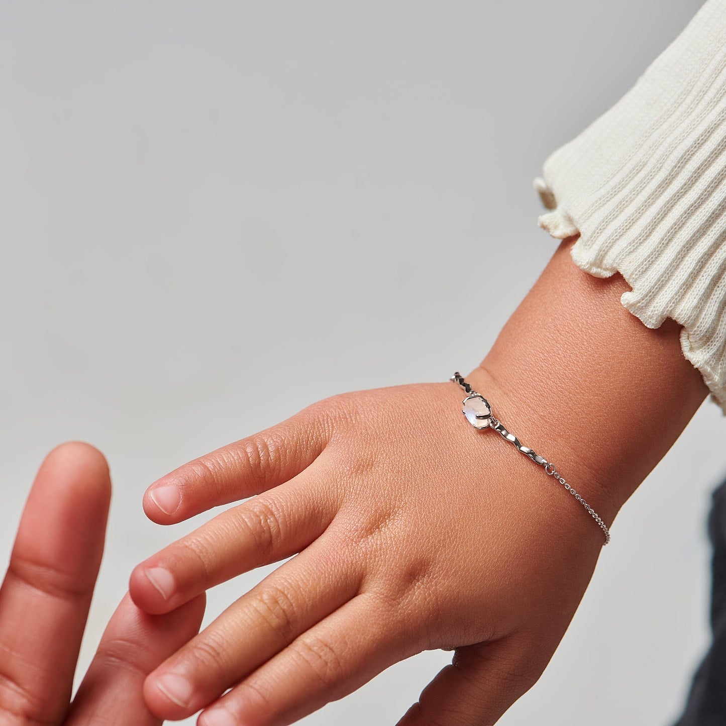 Raw Moonstone Kids Bracelet - Petite Flow Moon Magic