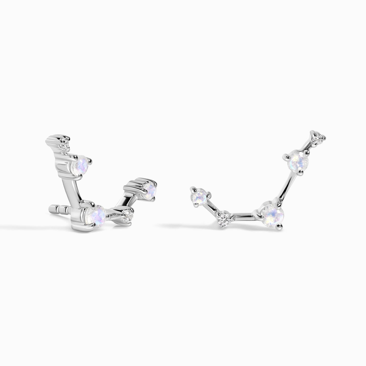 Moonstone Earrings - Aries Zodiac Constellation Moon Magic