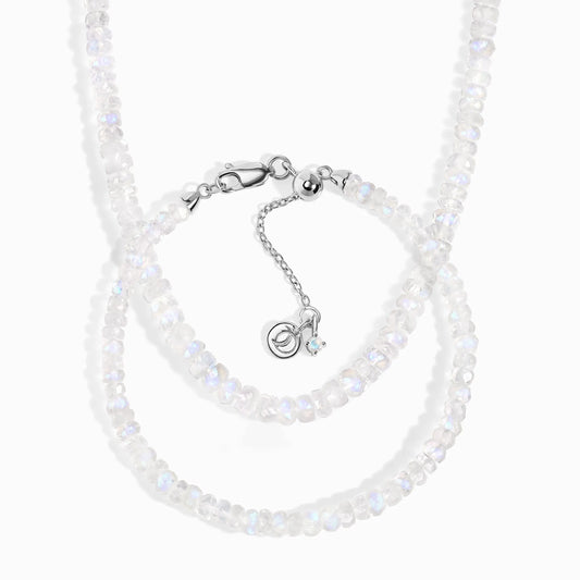 Beads Necklace & Bracelet - Moonstone Moon Magic