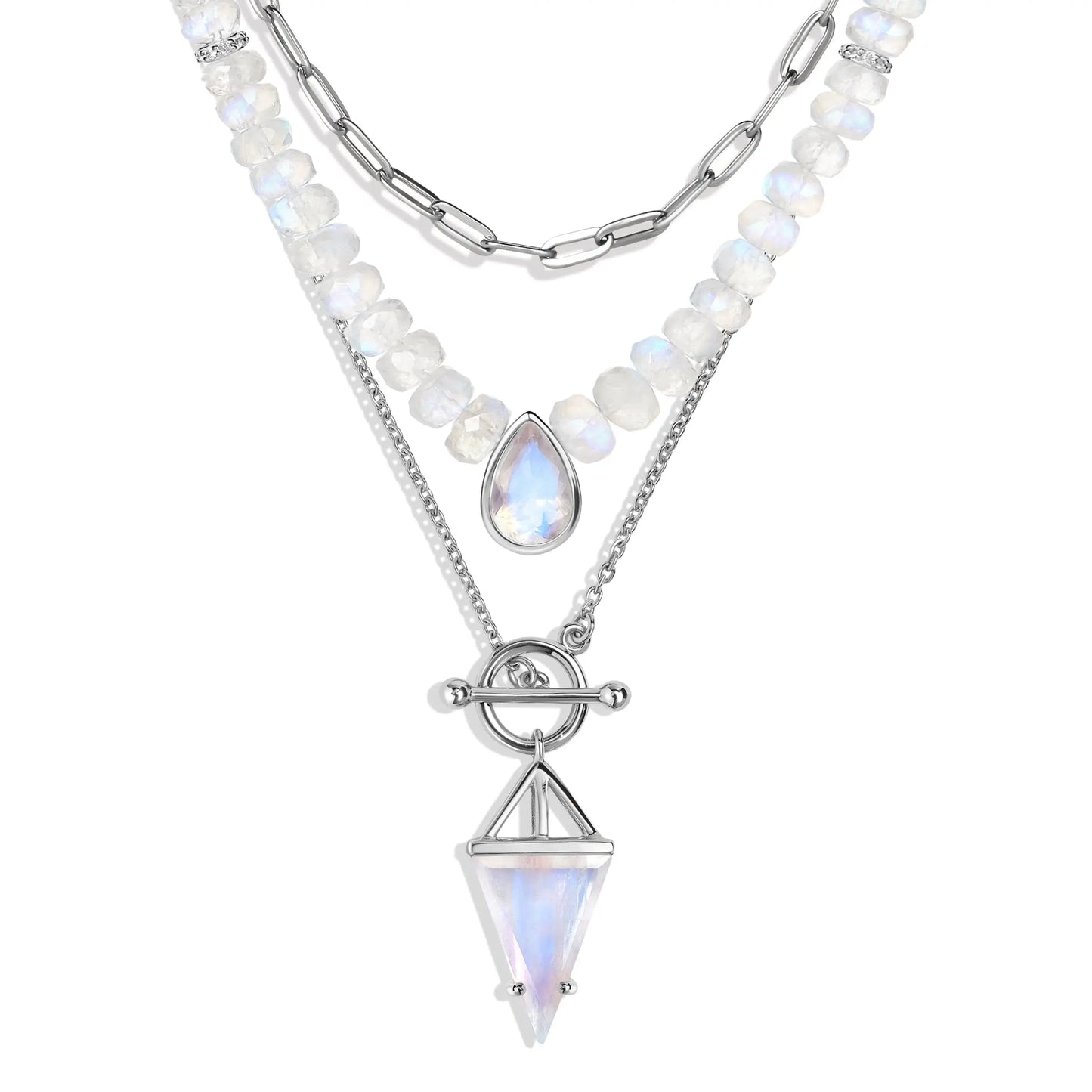 Free Spirit & Heroine T Lock Necklaces & Widelink Chain Moon Magic