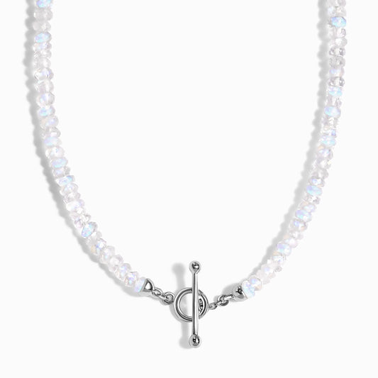 Rainbow Moonstone T-Lock Beads Necklace - Raise Your Vibrations Moon Magic