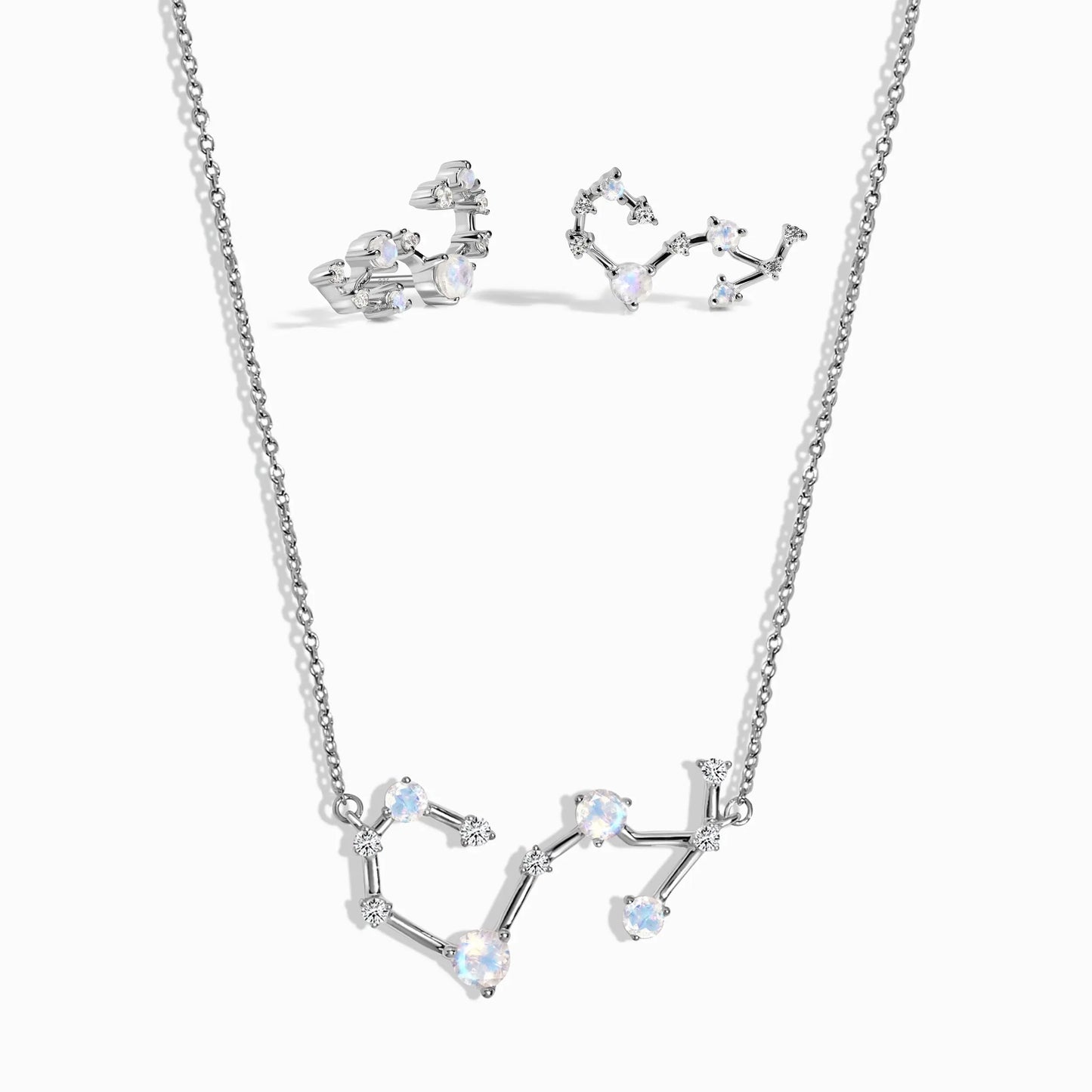 Scorpio Zodiac Constellation Necklace & Earrings Moon Magic
