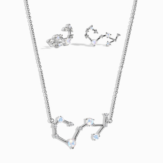 Scorpio Zodiac Constellation Necklace & Earrings Moon Magic