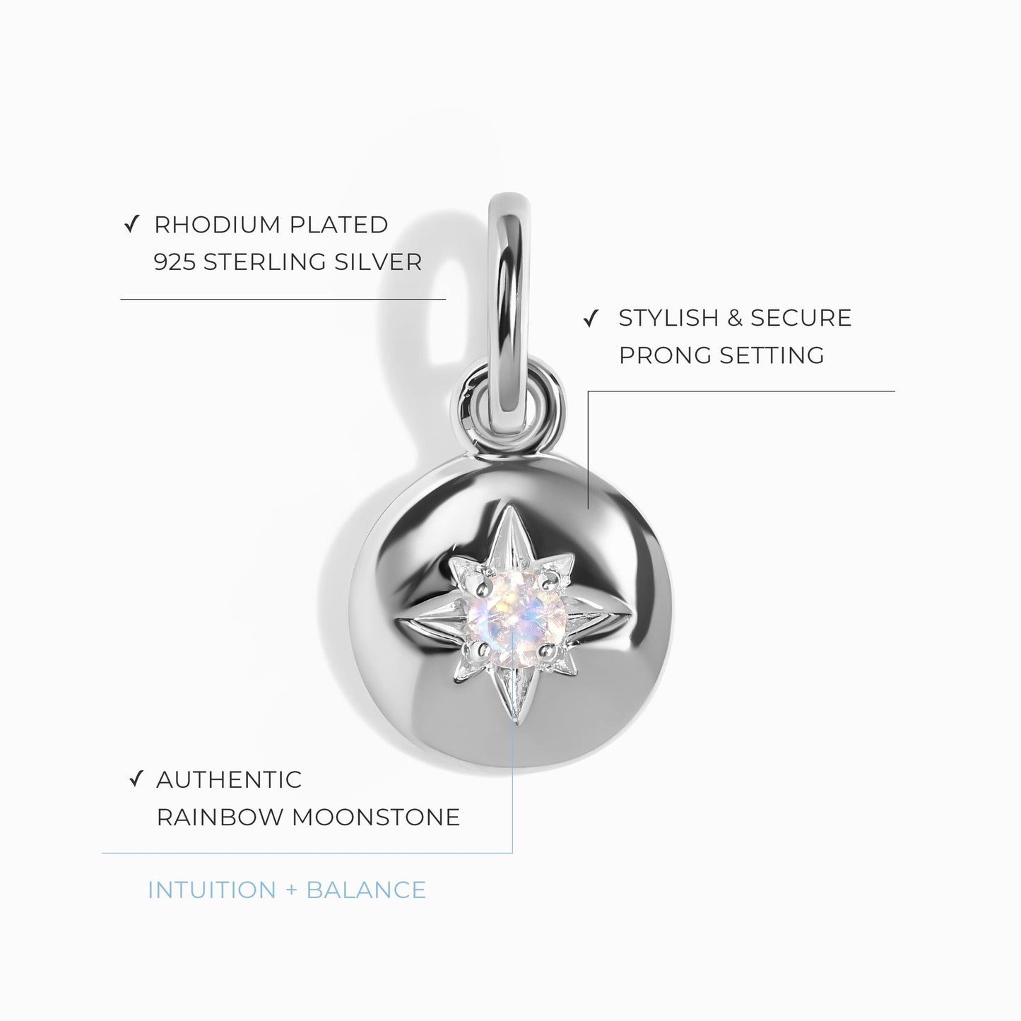 Moonstone Pendant - North Star Moon Magic
