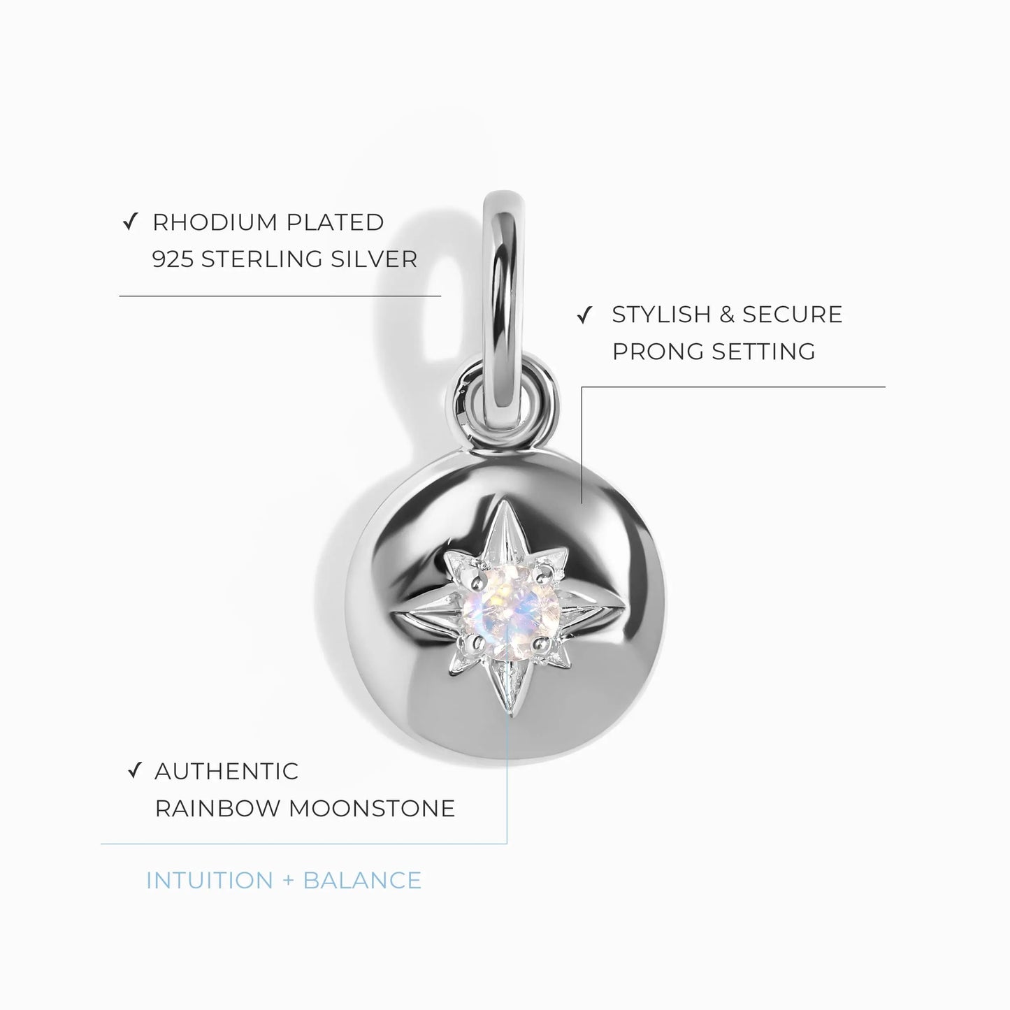 Moonstone Pendant - North Star Moon Magic