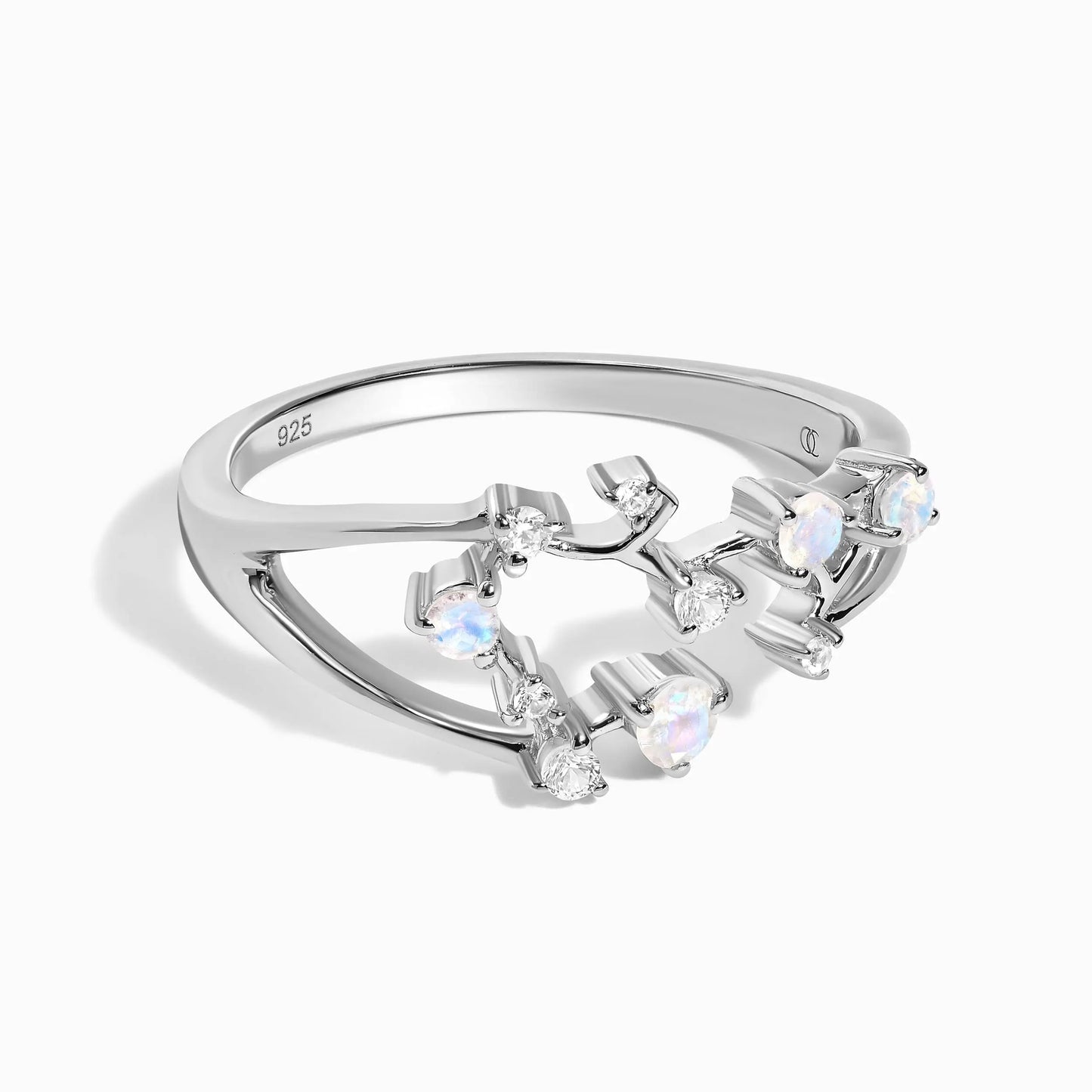 Moonstone Ring - Sagittarius Zodiac Constellation Moon Magic
