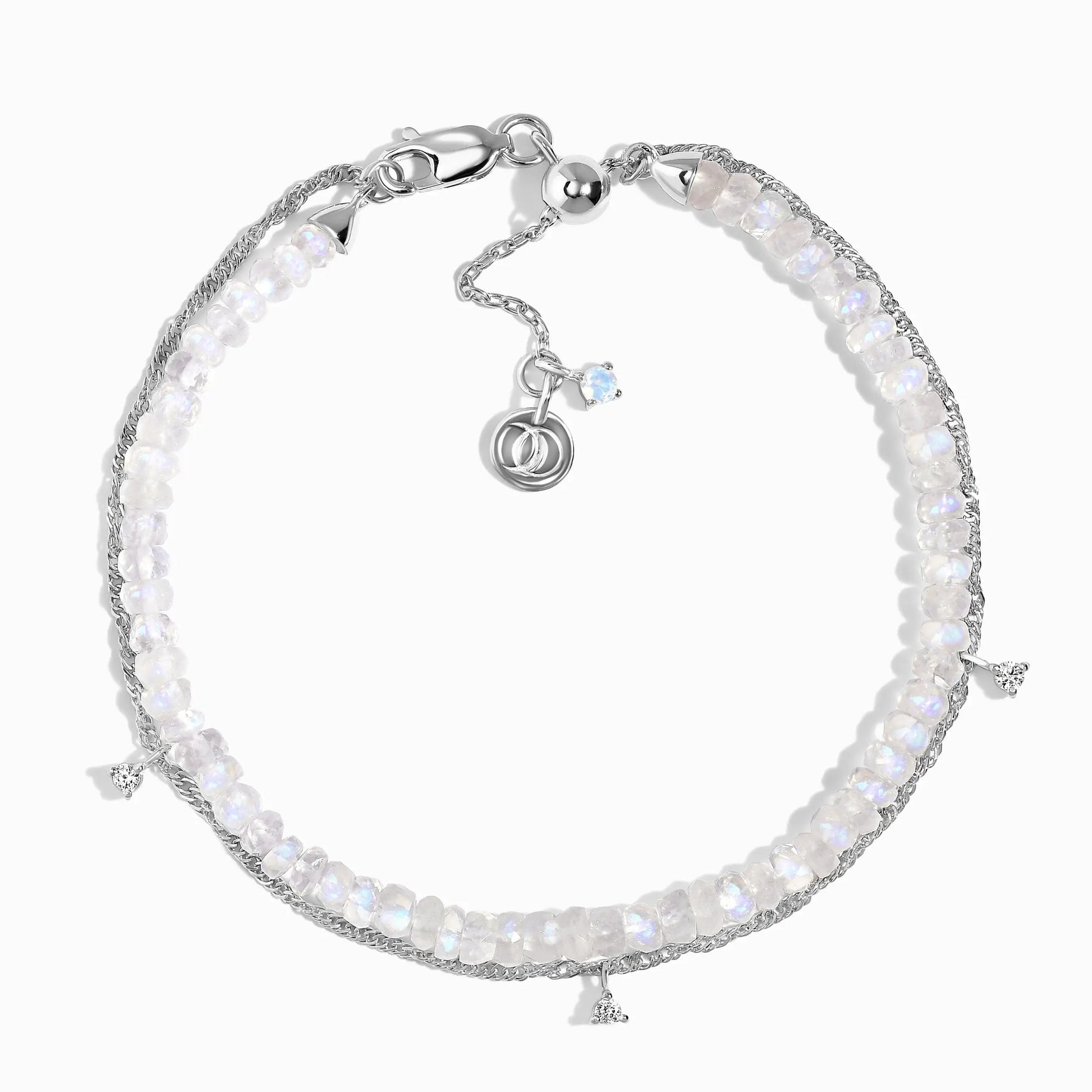 Moonstone Bracelet - Layered Bead Bracelet Moon Magic