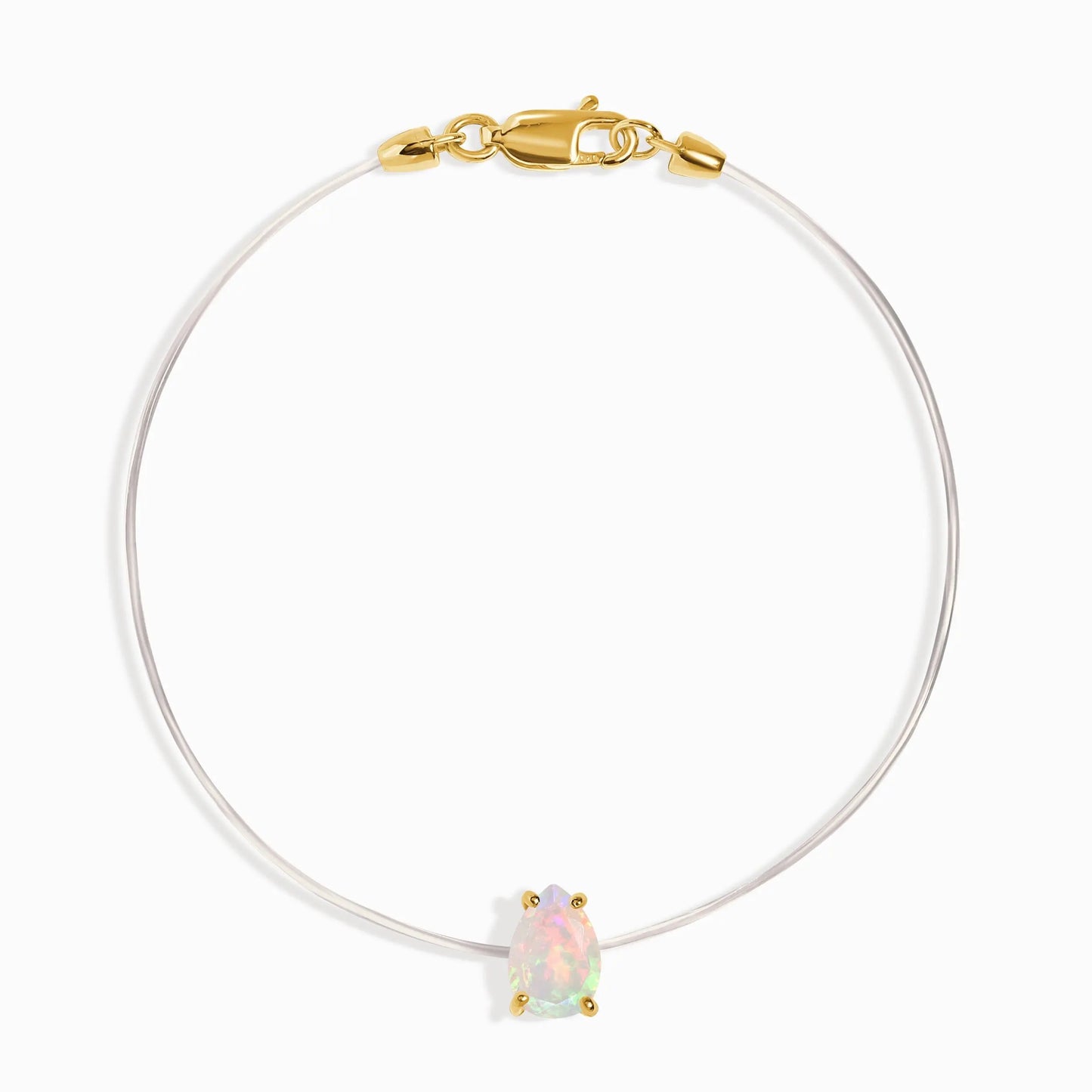 Opal Bracelet Floating Sway - October Birthstone Moon Magic