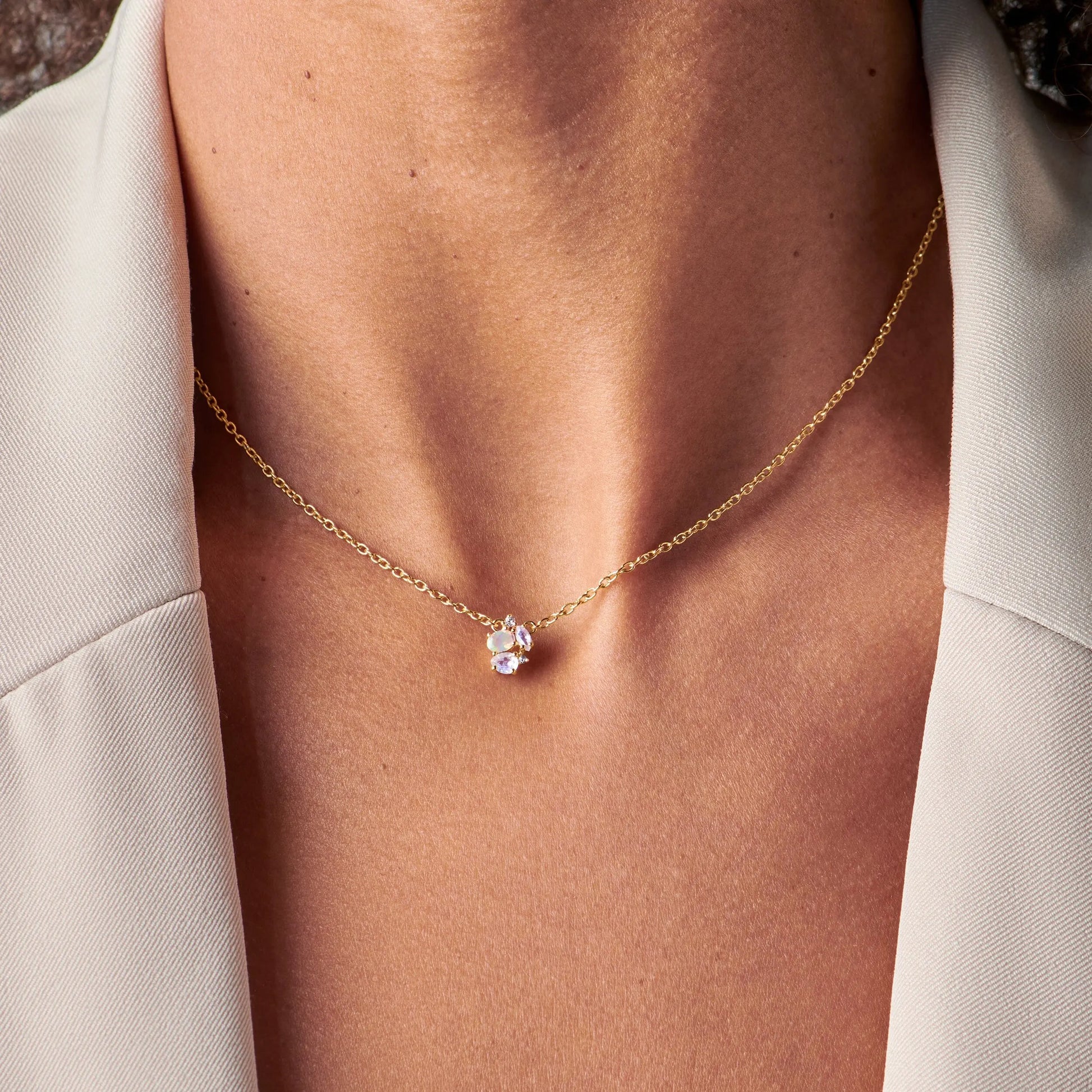 Opal Moonstone Necklace - Orion Moon Magic