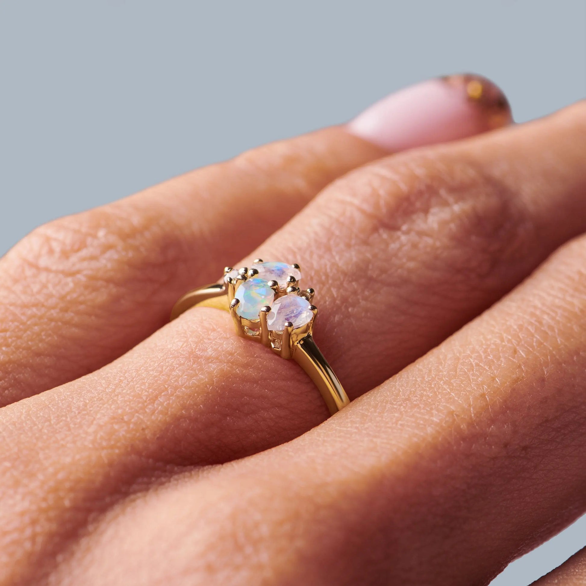 Opal Moonstone Ring - Orion Moon Magic