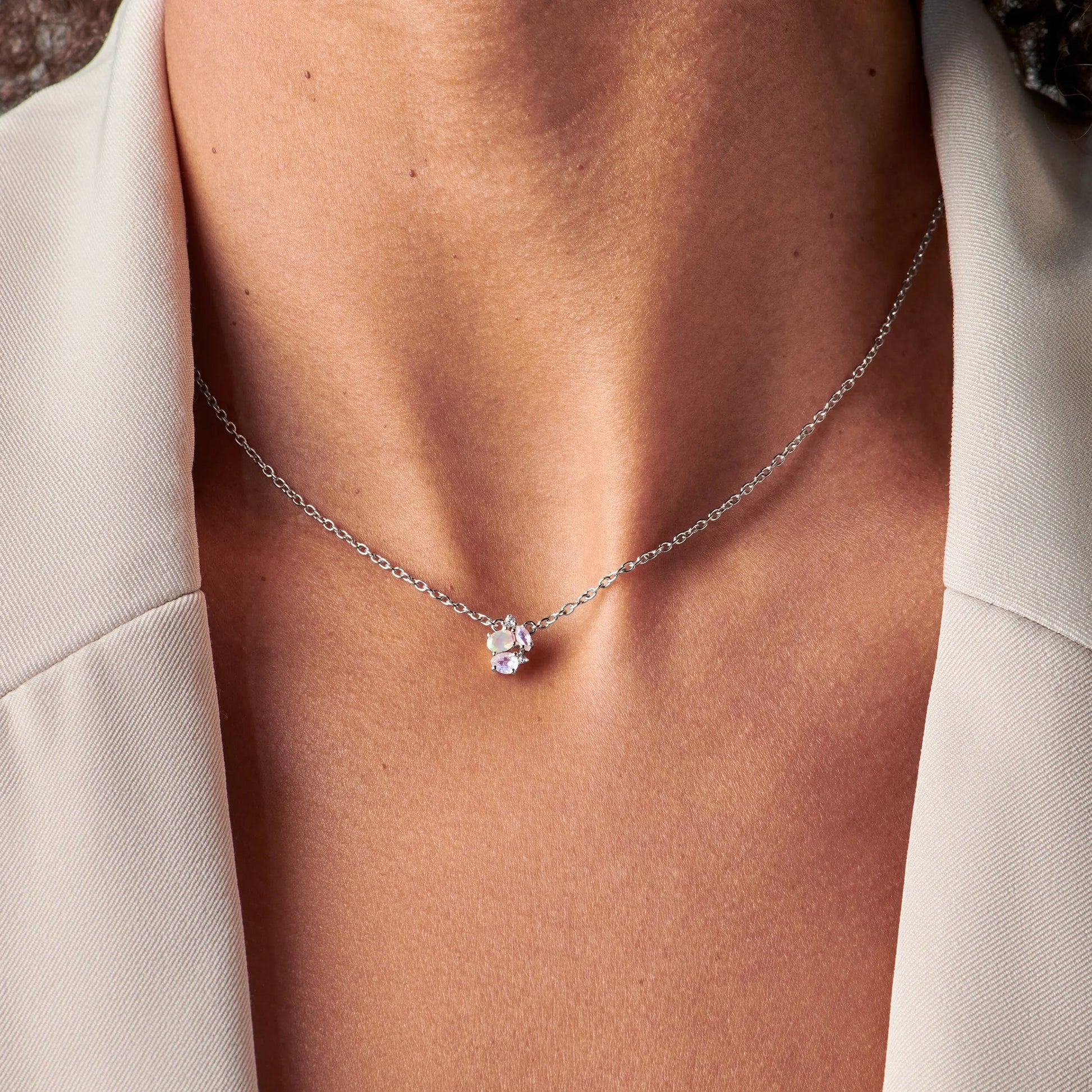 Opal Moonstone Necklace - Orion Moon Magic