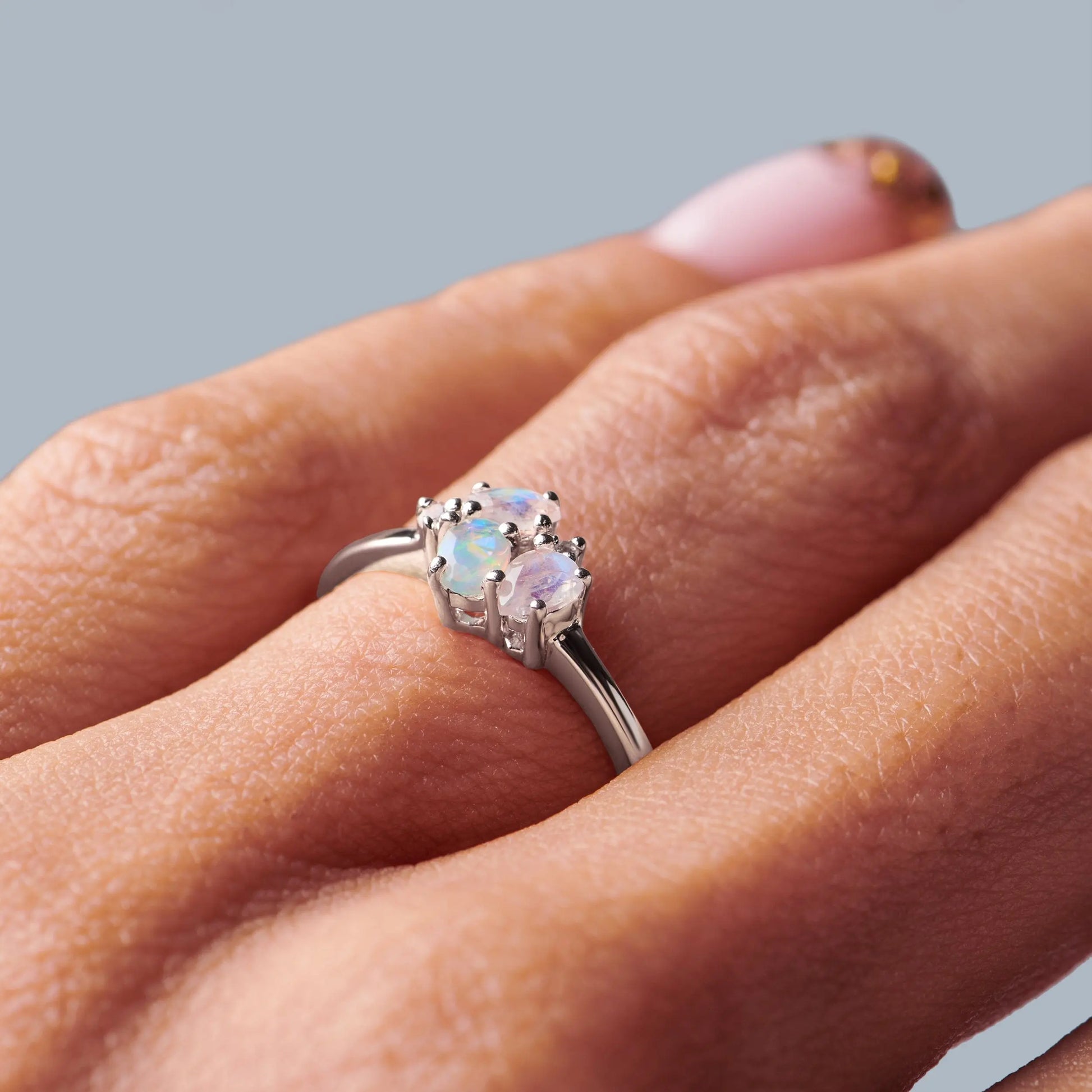 Opal Moonstone Ring - Orion Moon Magic
