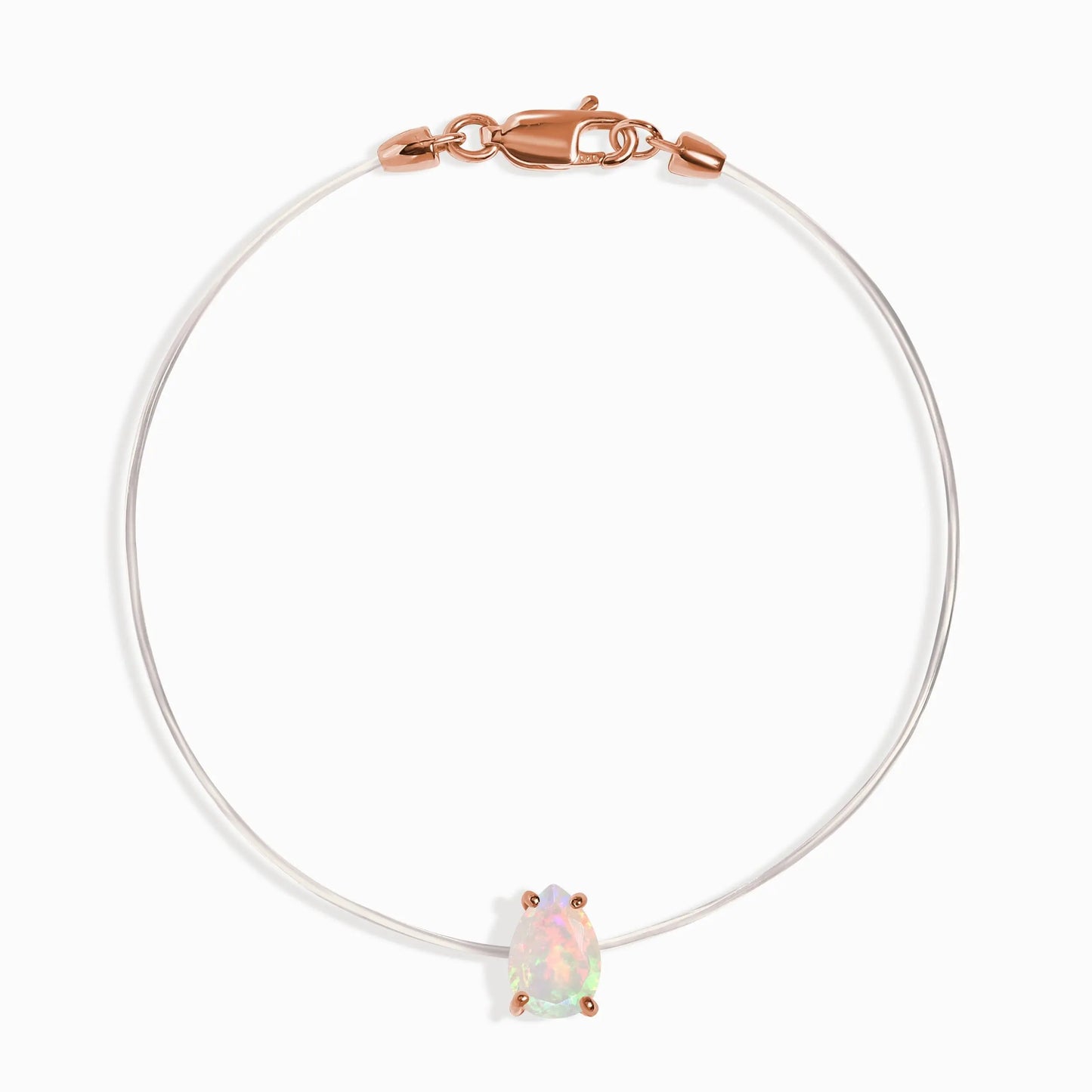 Opal Bracelet Floating Sway - October Birthstone Moon Magic