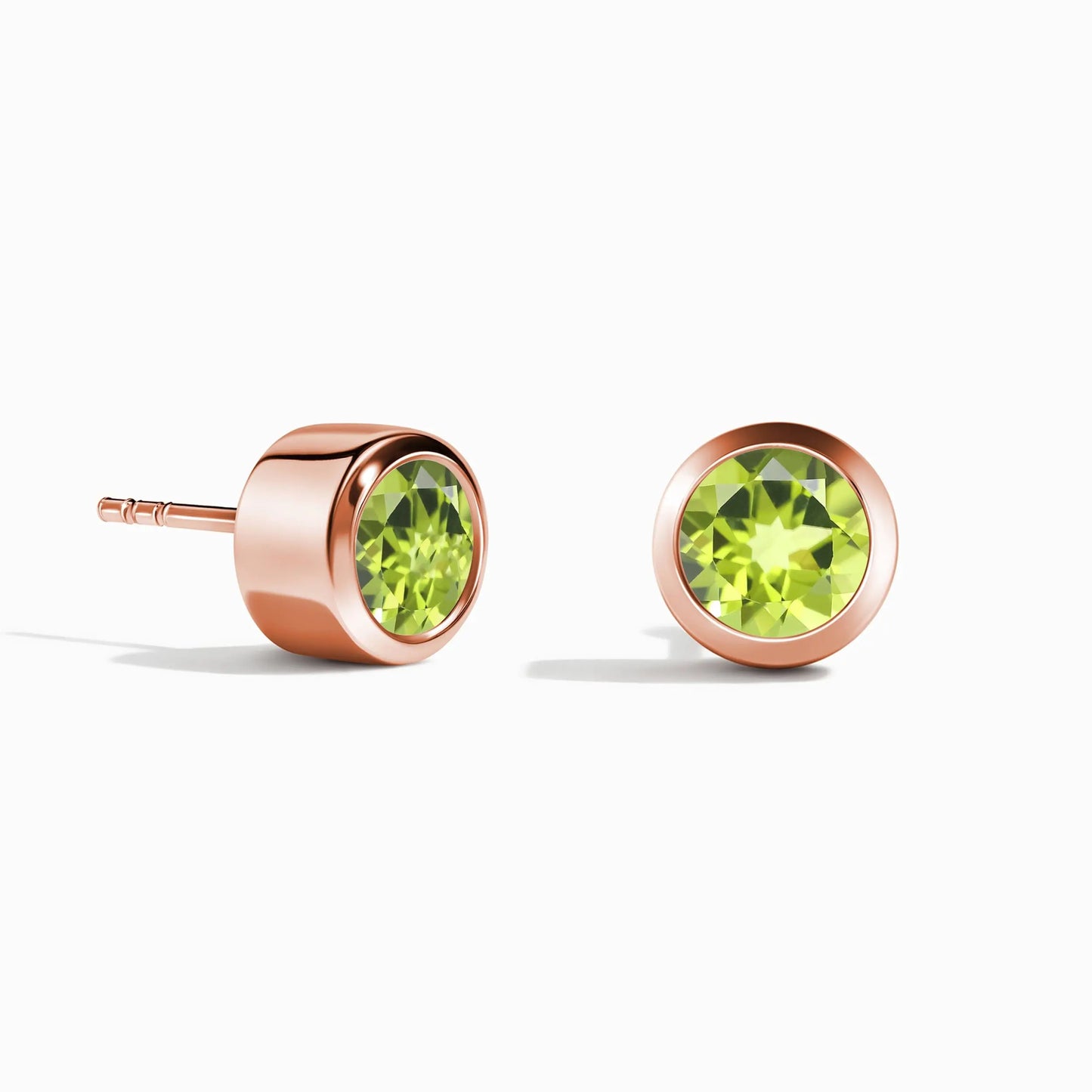 Peridot Studs - Solitaire Moon Magic