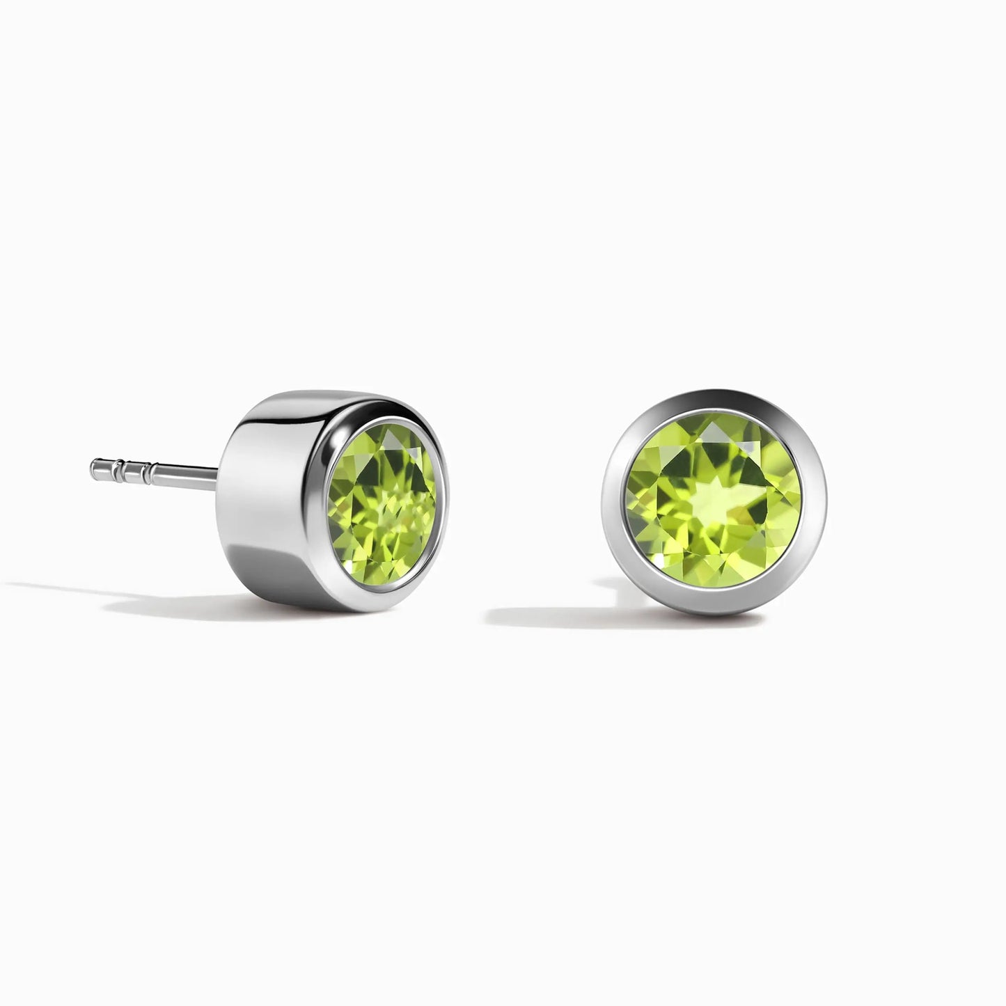 Peridot Studs - Solitaire Moon Magic