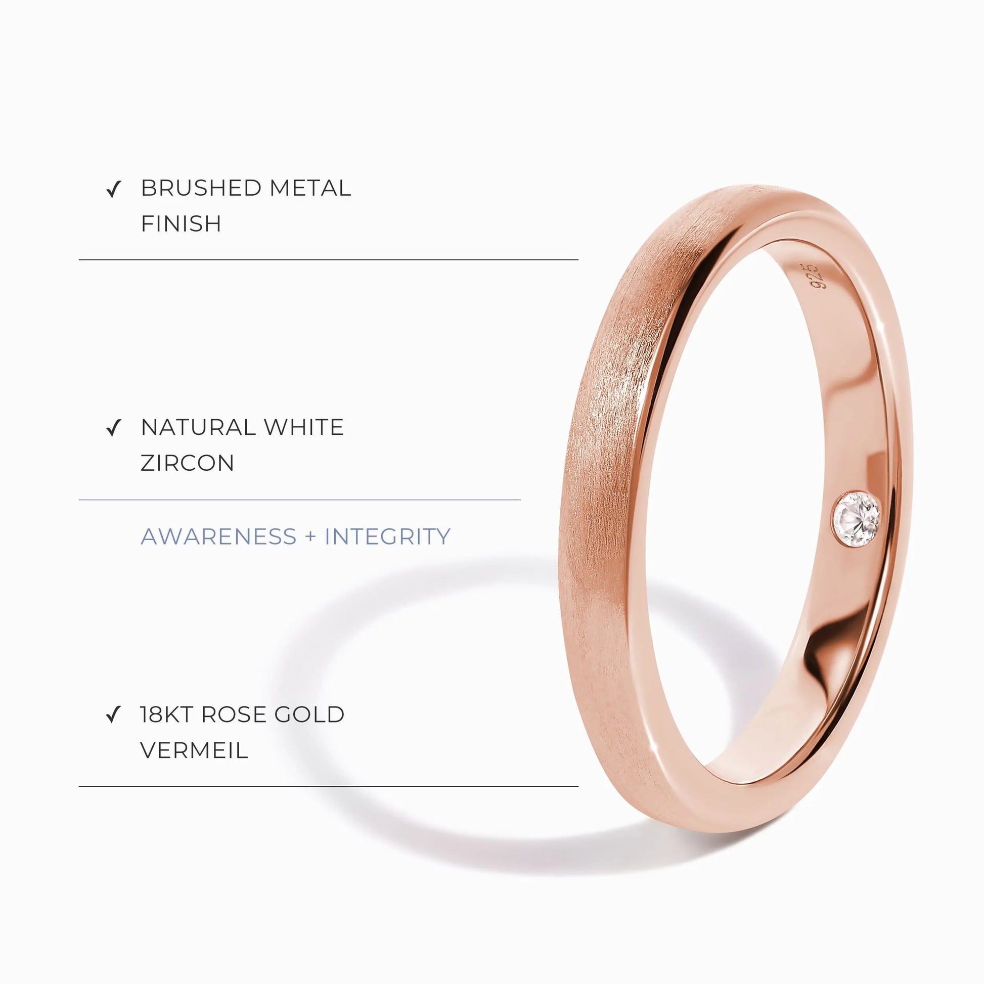White Zircon Unisex Ring - Unexpected Moon Magic