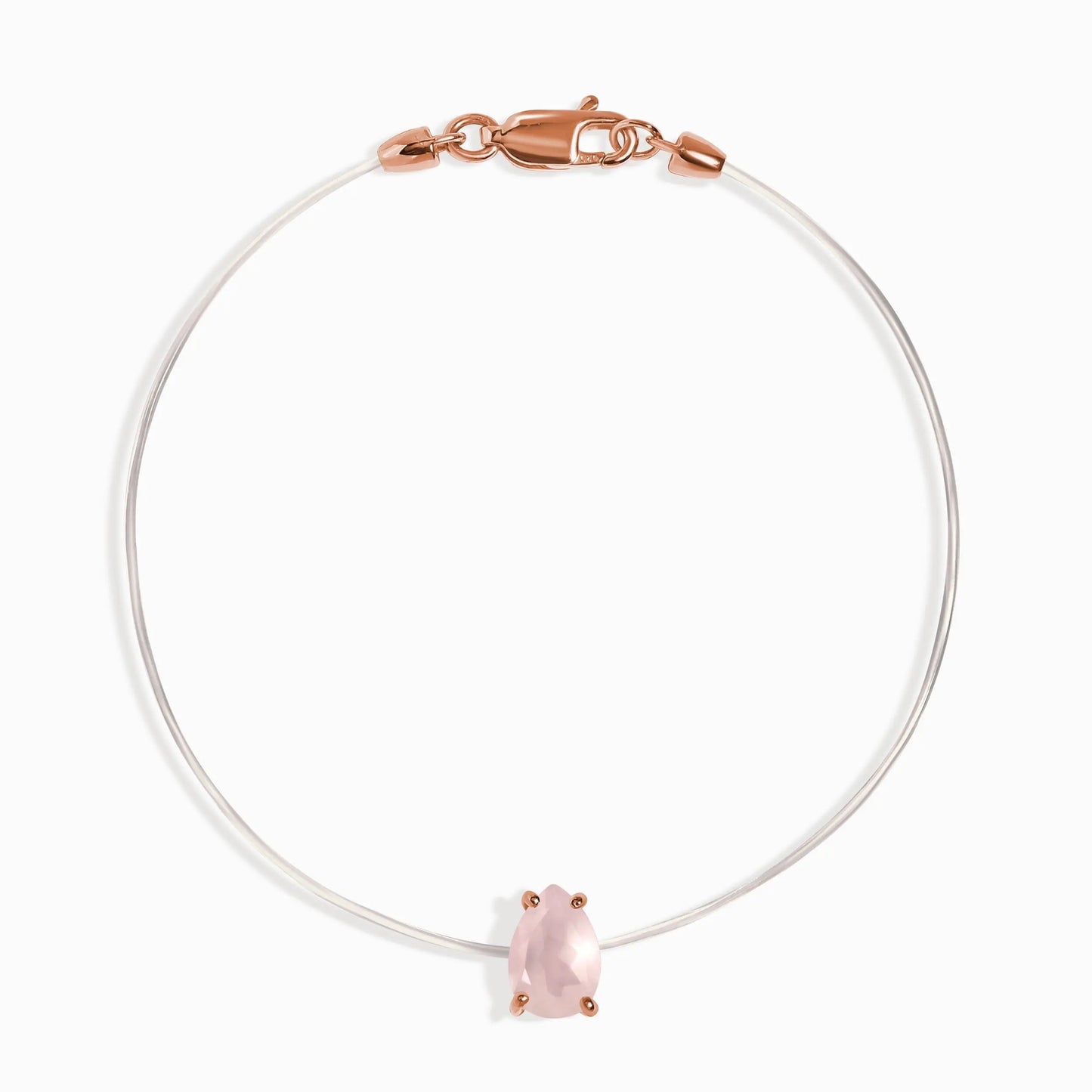 Rose Quartz Bracelet - Floating Sway Moon Magic