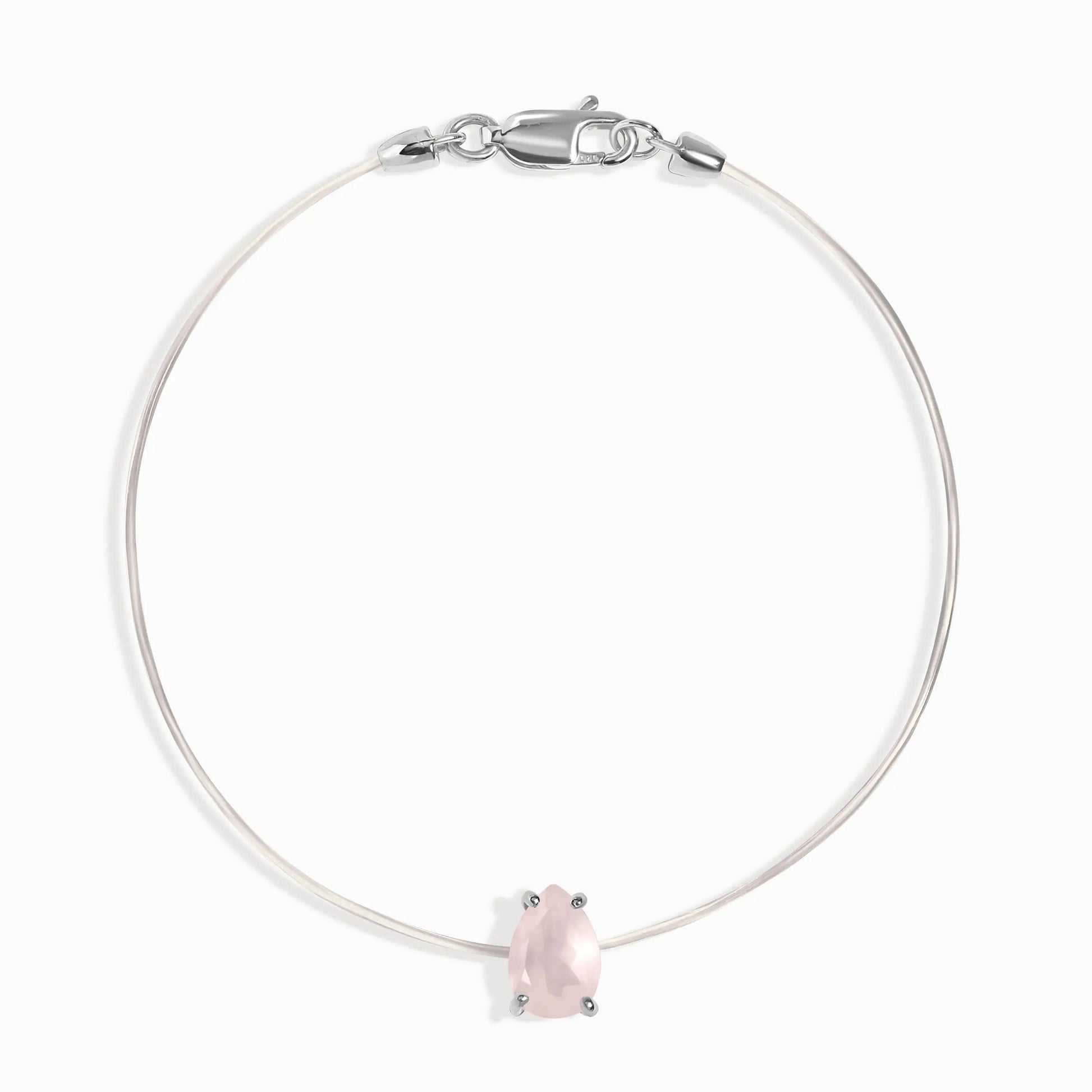 Rose Quartz Bracelet - Floating Sway Moon Magic