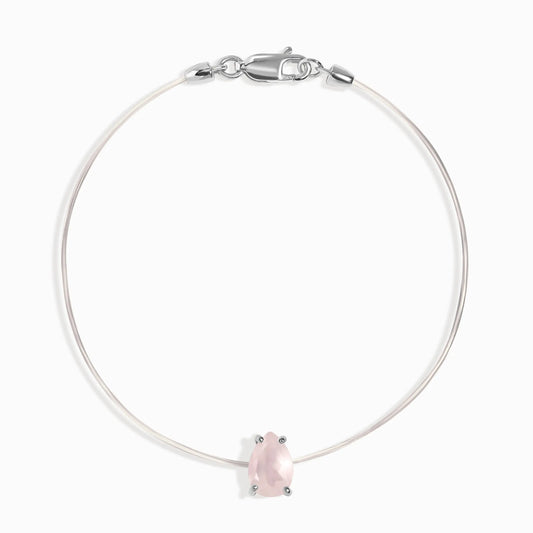 Rose Quartz Bracelet - Floating Sway Moon Magic