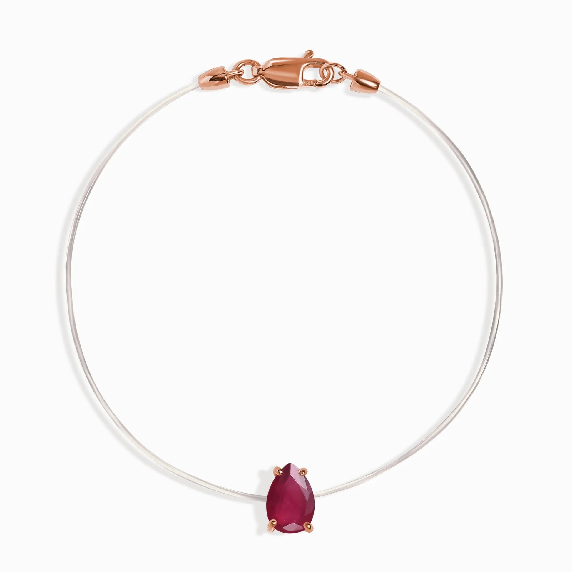 Ruby Bracelet Floating Sway - July Birthstone Moon Magic