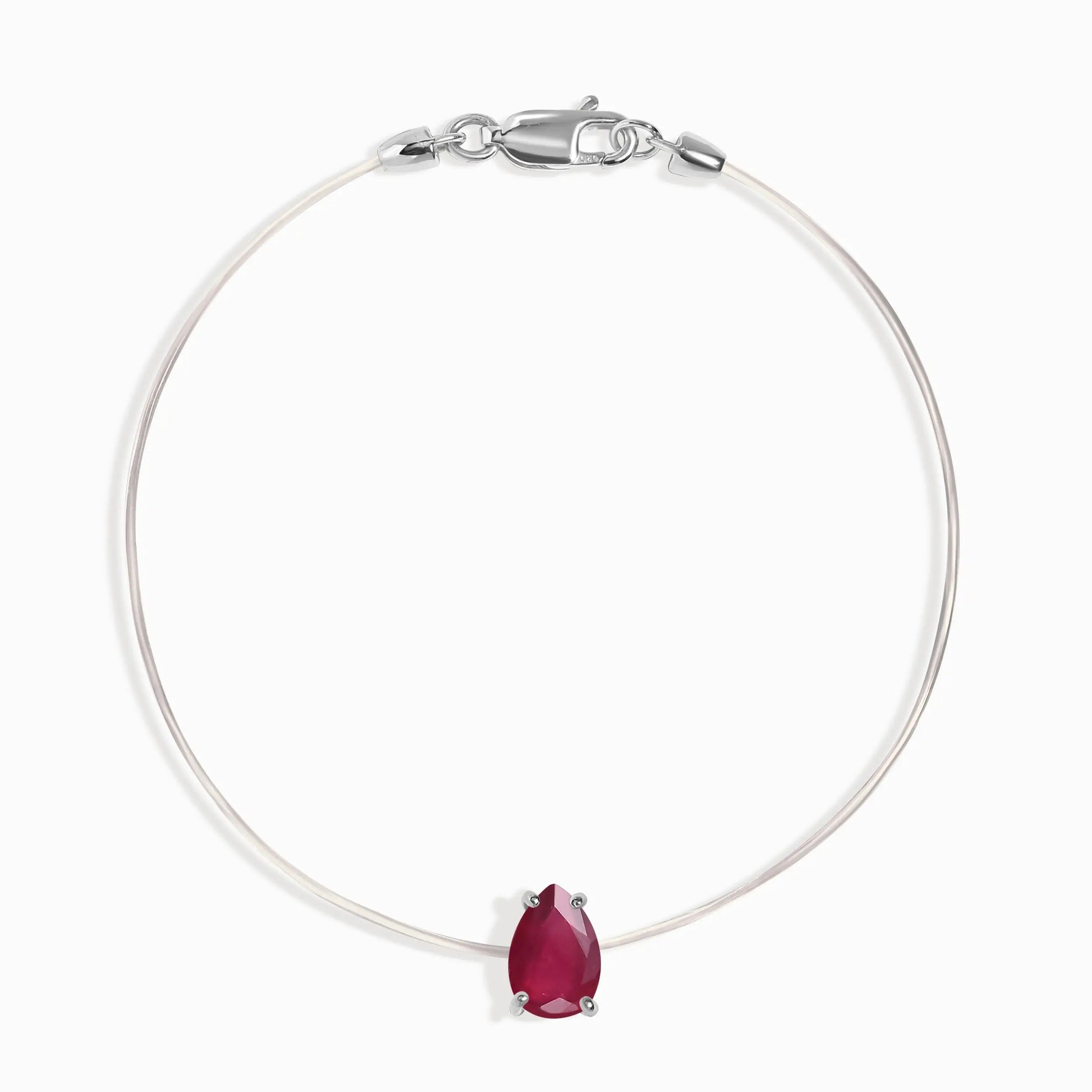 Ruby Bracelet Floating Sway - July Birthstone Moon Magic