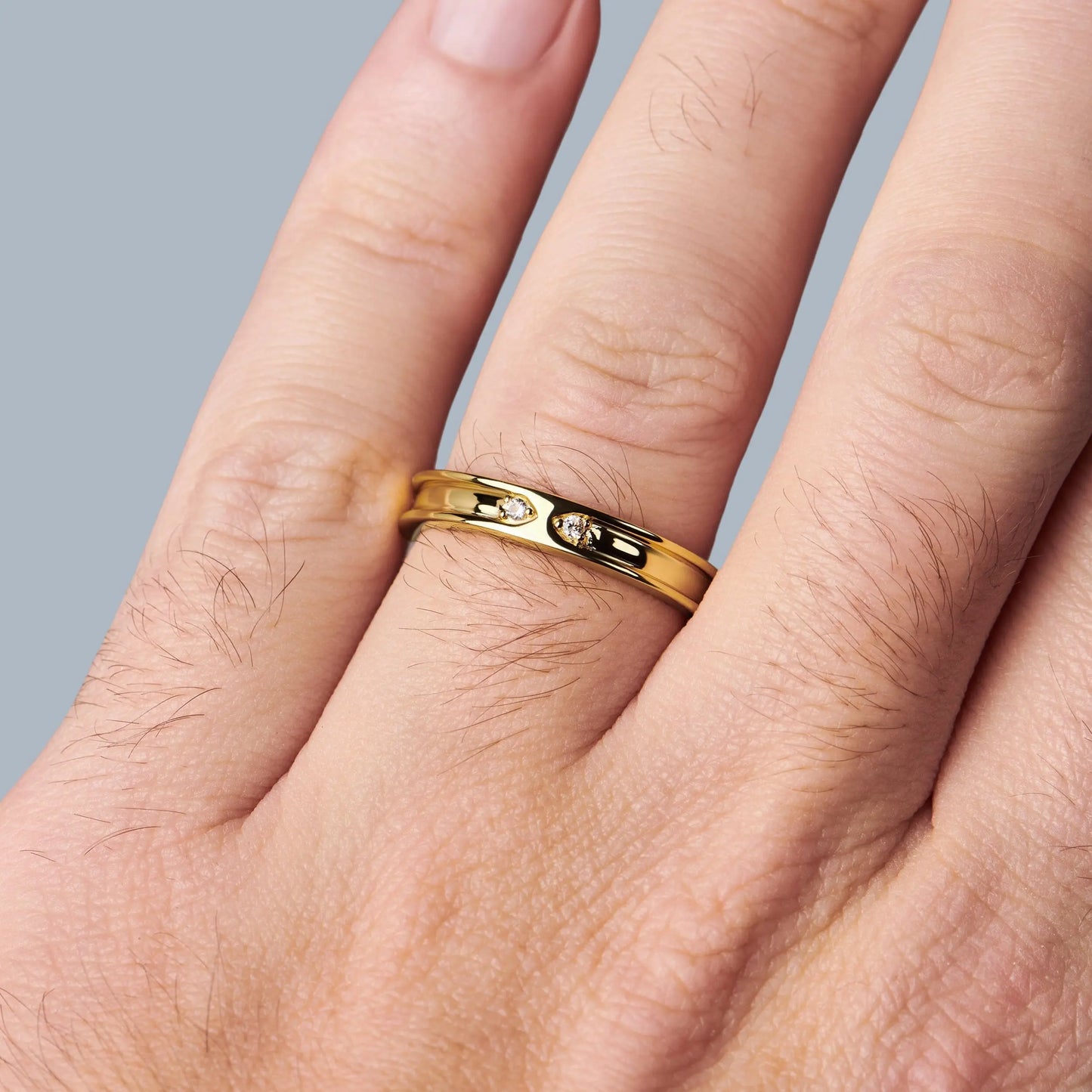 White Zircon Unisex Ring - Individualist Moon Magic