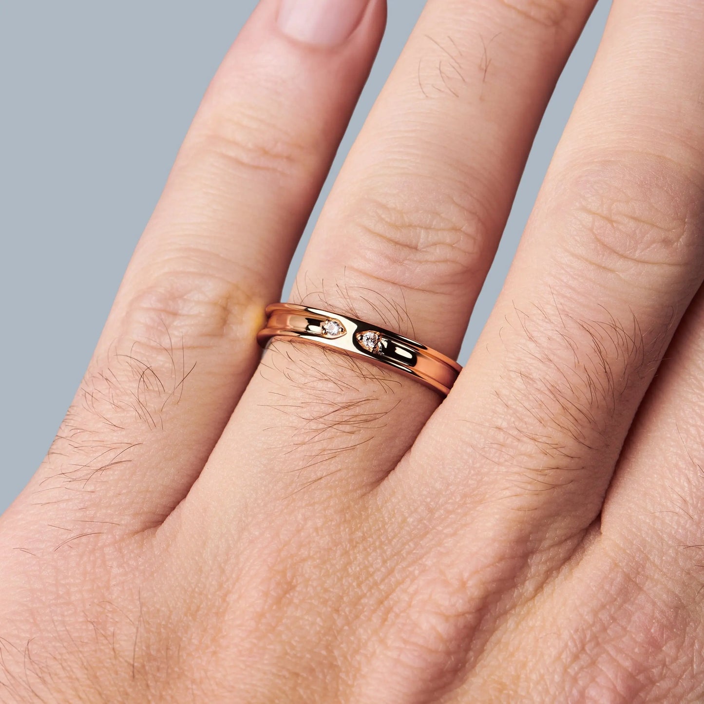 White Zircon Unisex Ring - Individualist Moon Magic