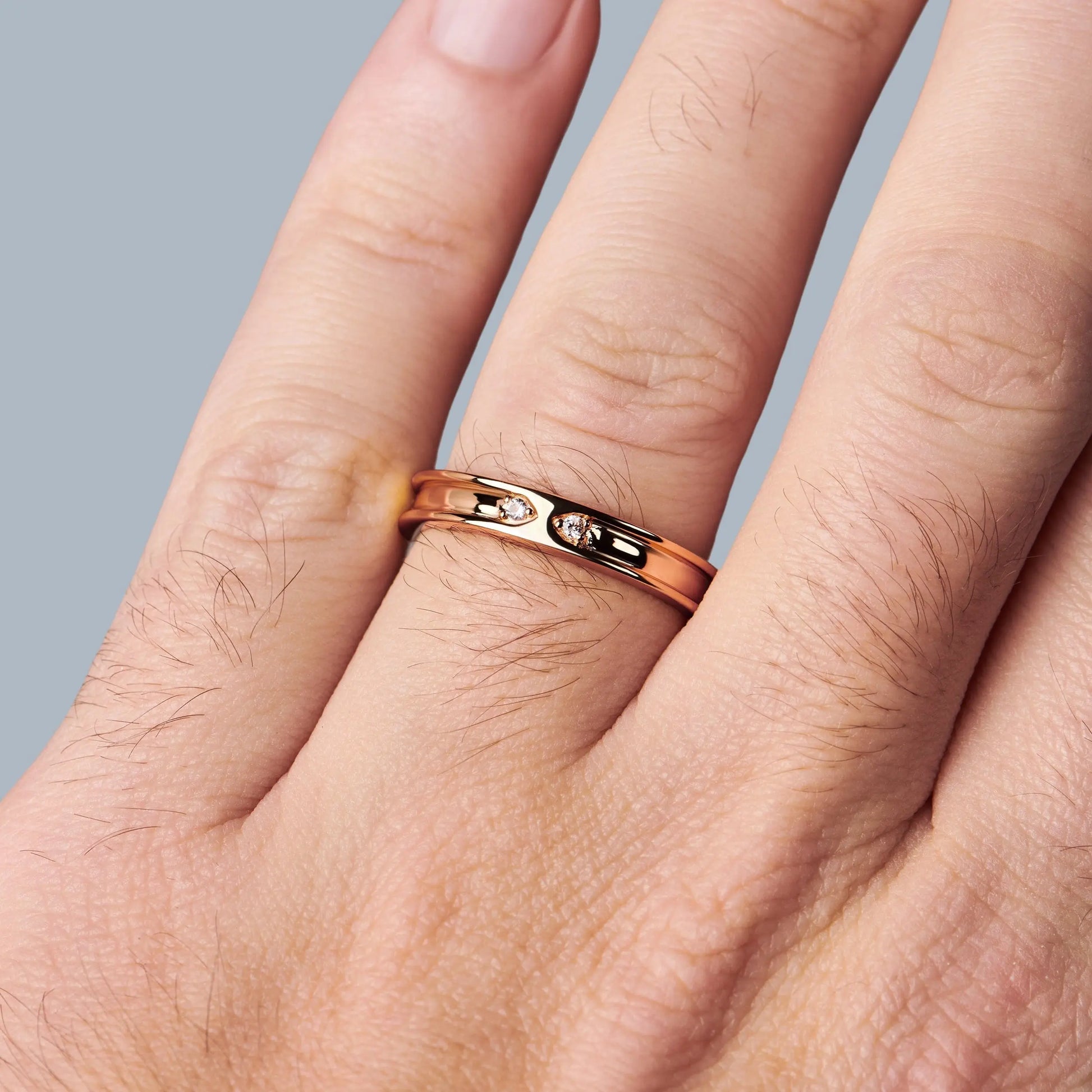 White Zircon Unisex Ring - Individualist Moon Magic