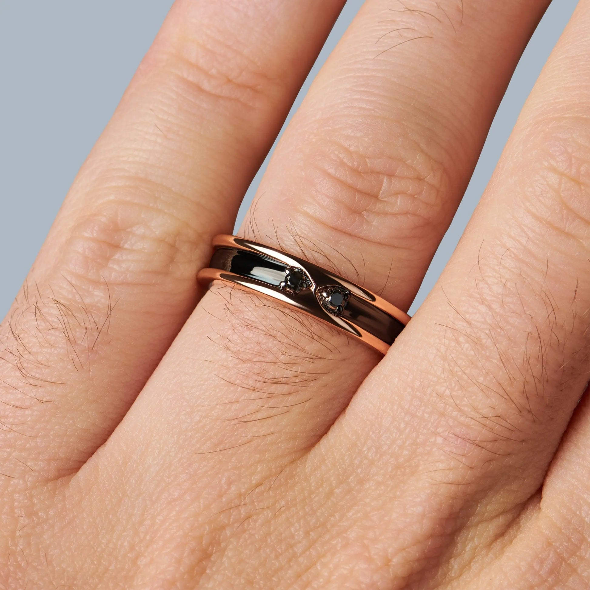Black Onyx Unisex Ring - Individualist Moon Magic