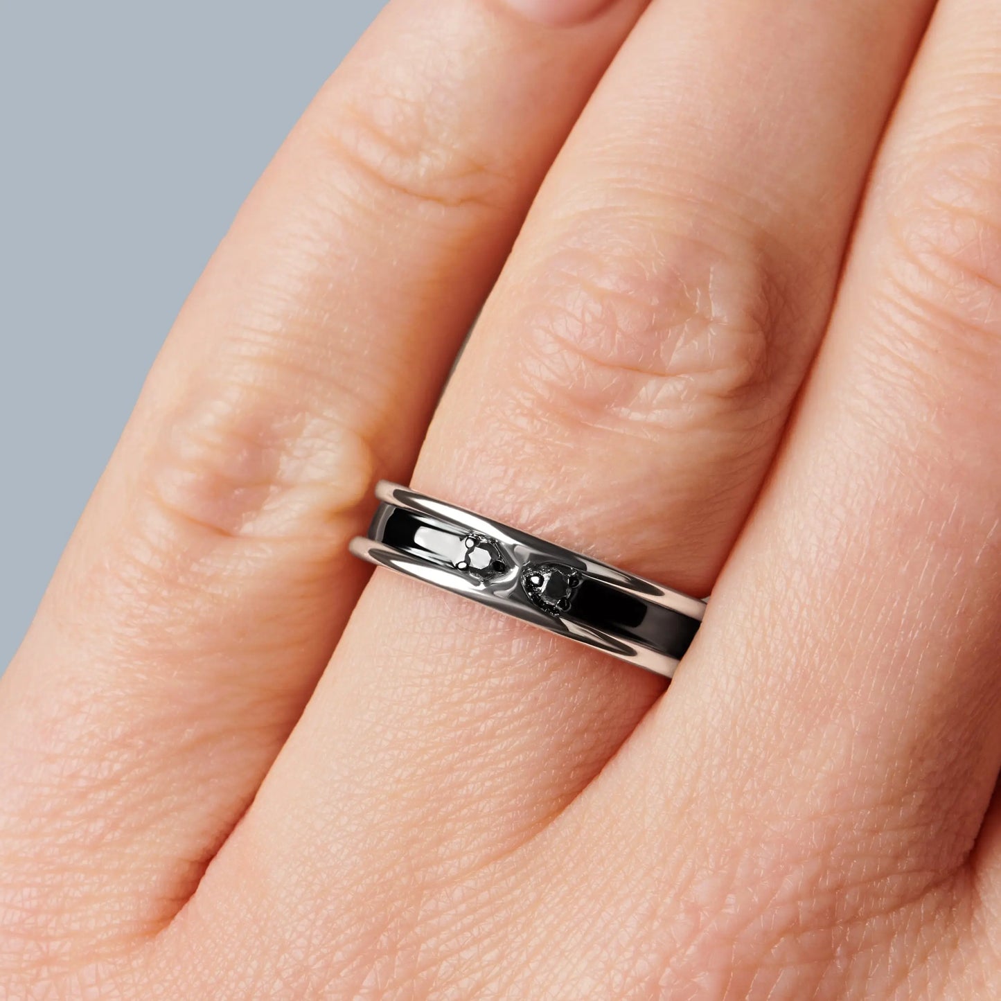 Black Onyx Unisex Ring - Individualist Moon Magic