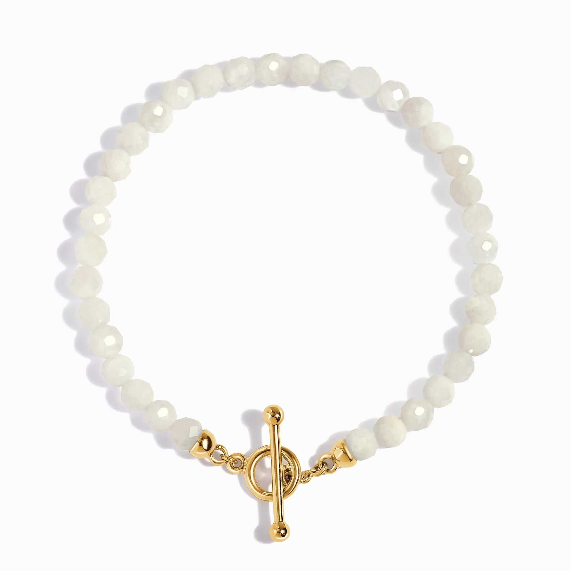 White Moonstone T-Lock Beads Bracelet - Raise Your Vibrations Moon Magic