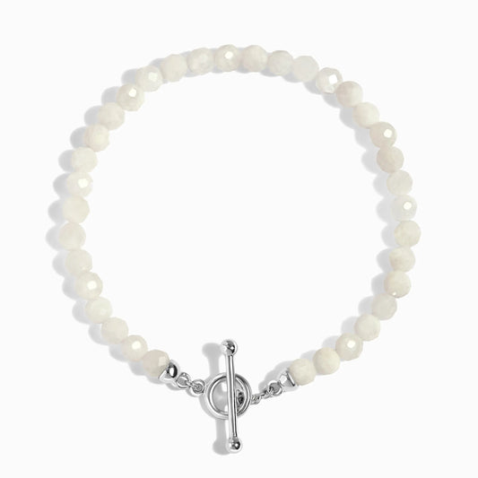 White Moonstone T-Lock Beads Bracelet - Raise Your Vibrations Moon Magic