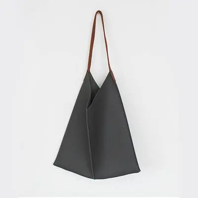 Soft PU Leather Crossbody Tote Bag | Minimalist Tote Bag Gifts for Designers