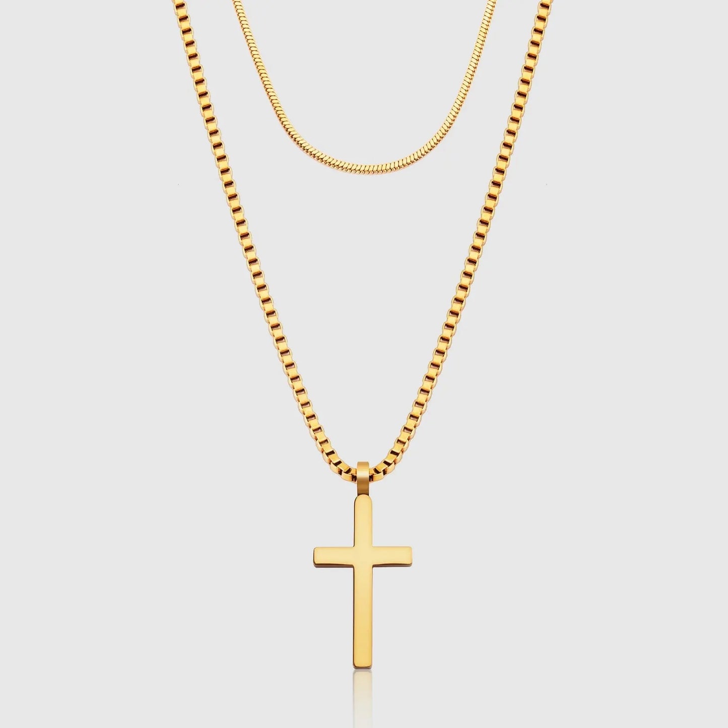 Classic Cross Necklace Duo Sylvian Grant