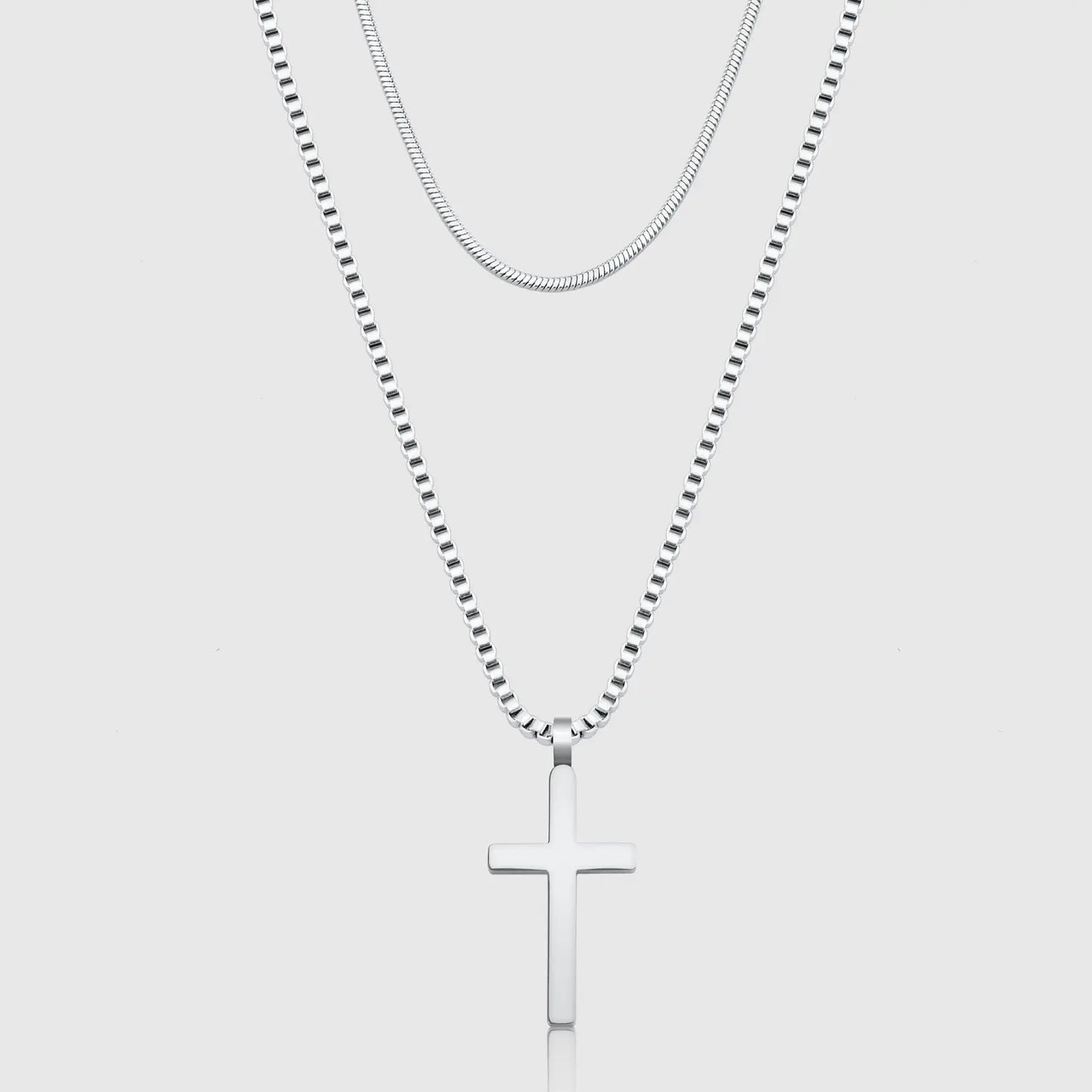 Classic Cross Necklace Duo Sylvian Grant