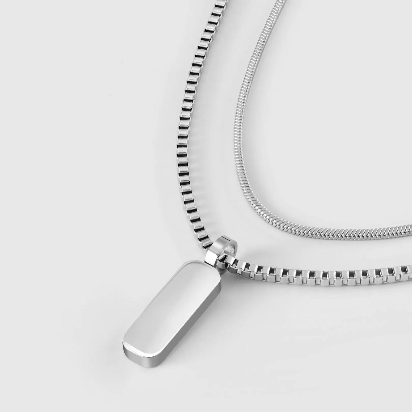 Minimal Pendant Necklace Duo Sylvian Grant