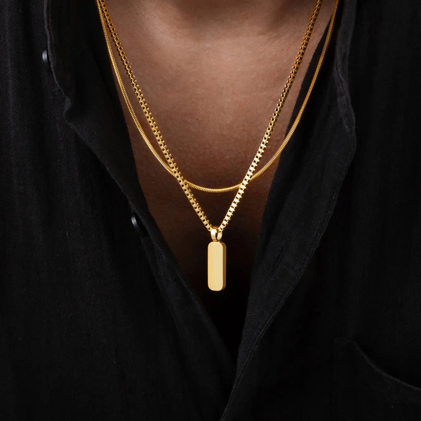 Minimal Pendant Necklace Duo Sylvian Grant