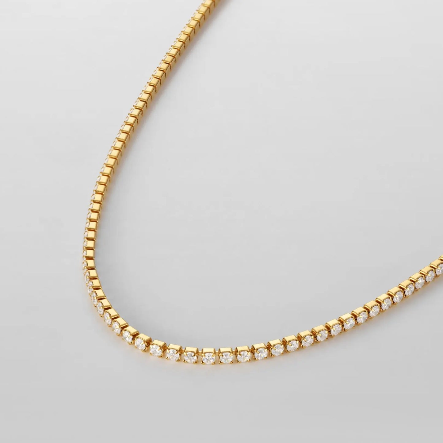 Minimal Tennis Necklace Sylvian Grant