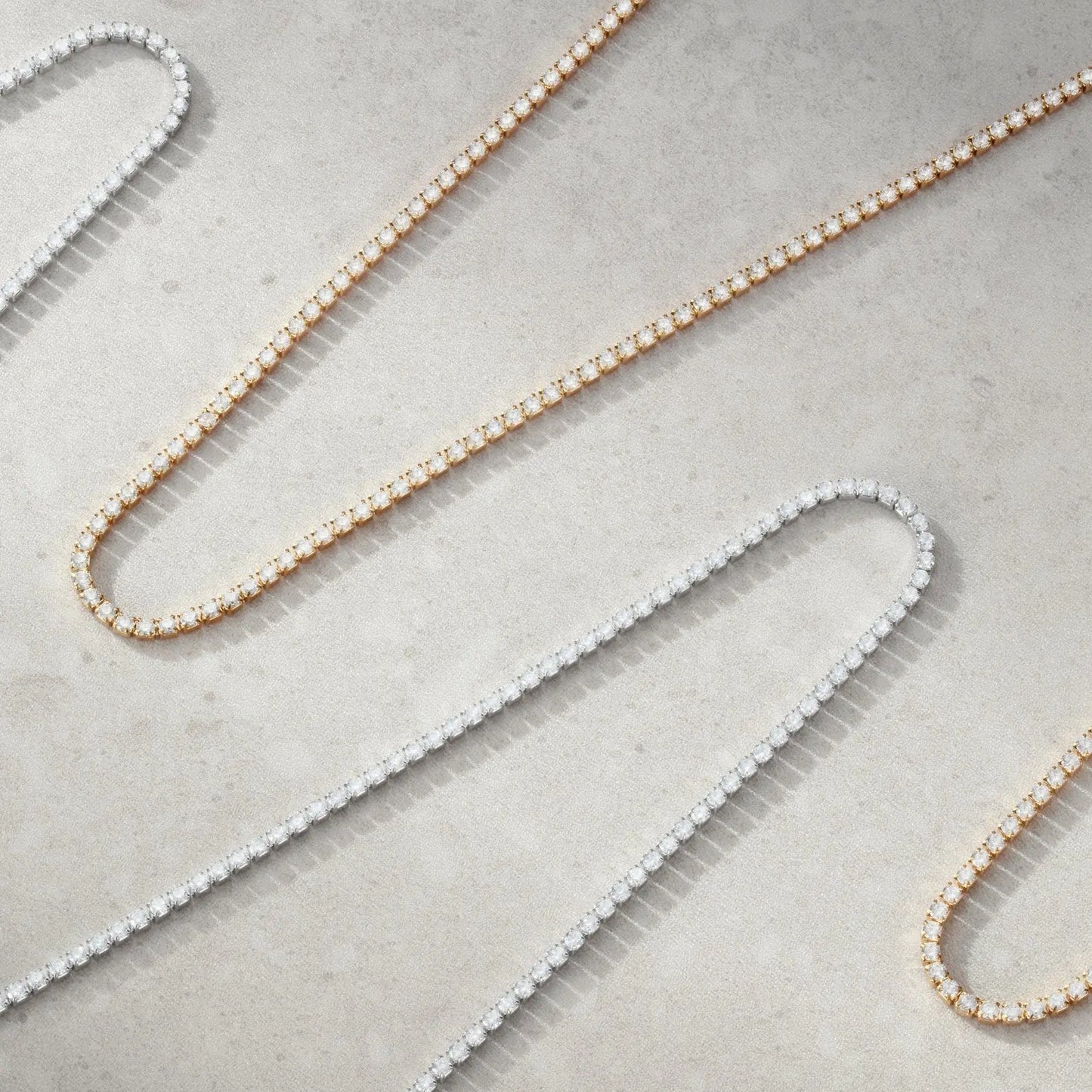 Minimal Tennis Necklace Sylvian Grant