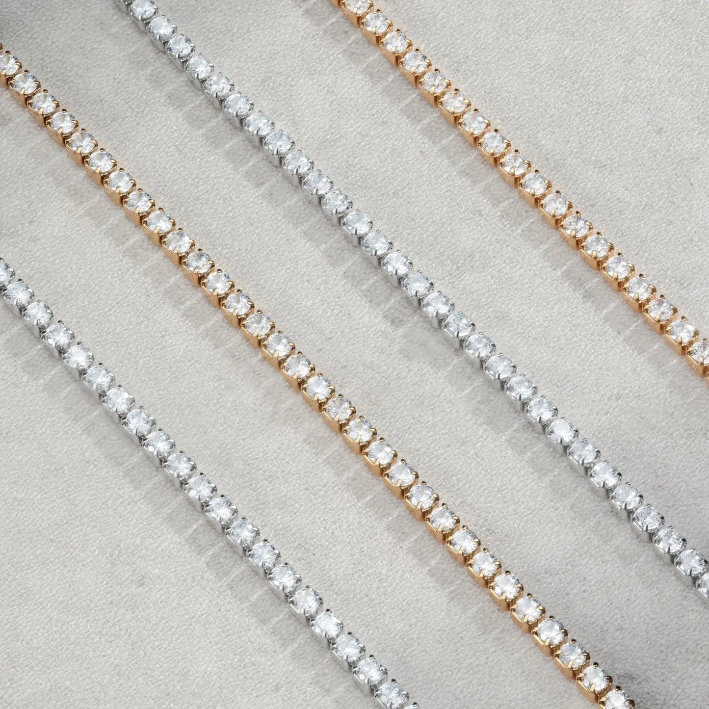 Minimal Tennis Necklace Sylvian Grant